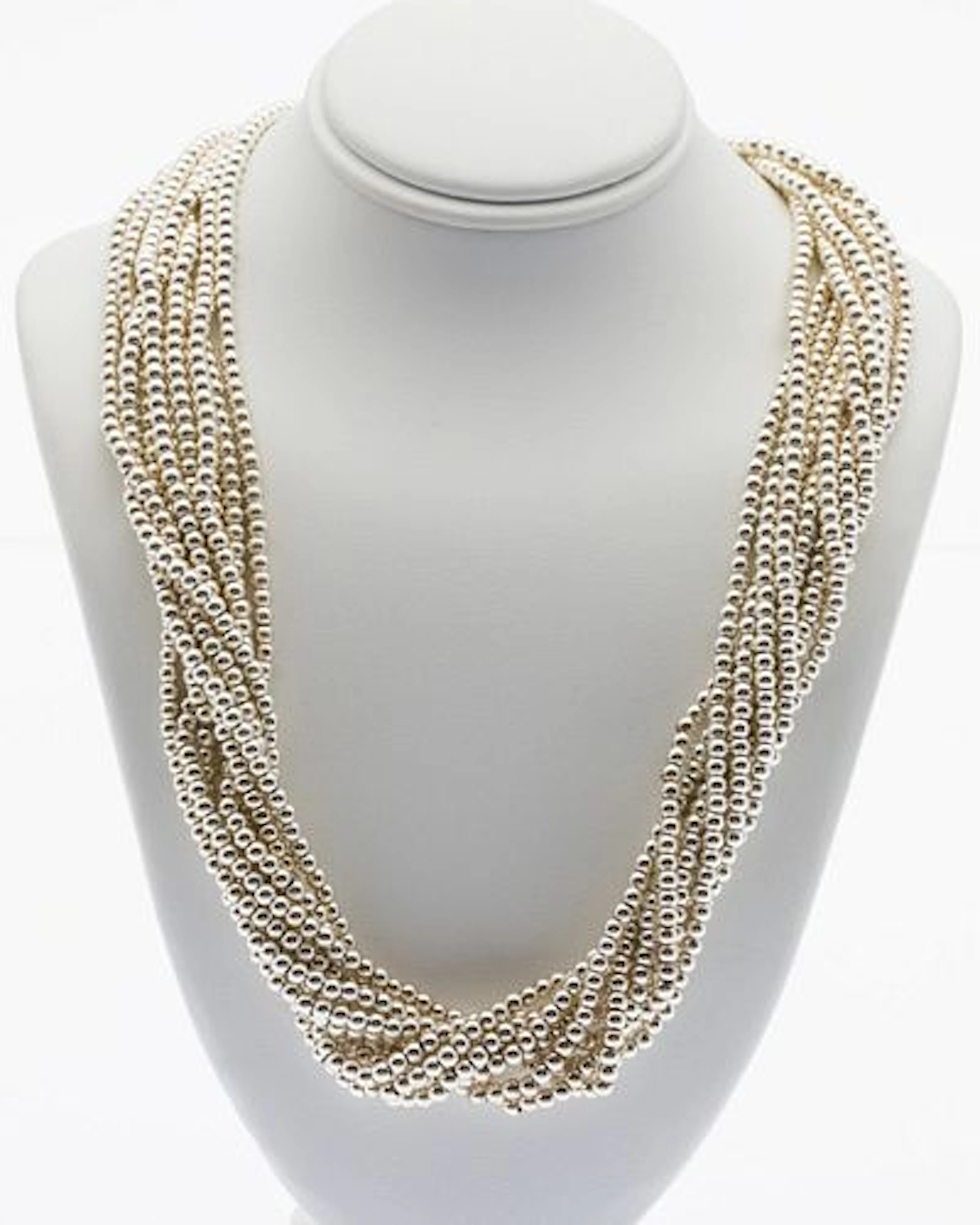 Tiffany & Co Multistrand Sterling Silver Necklace