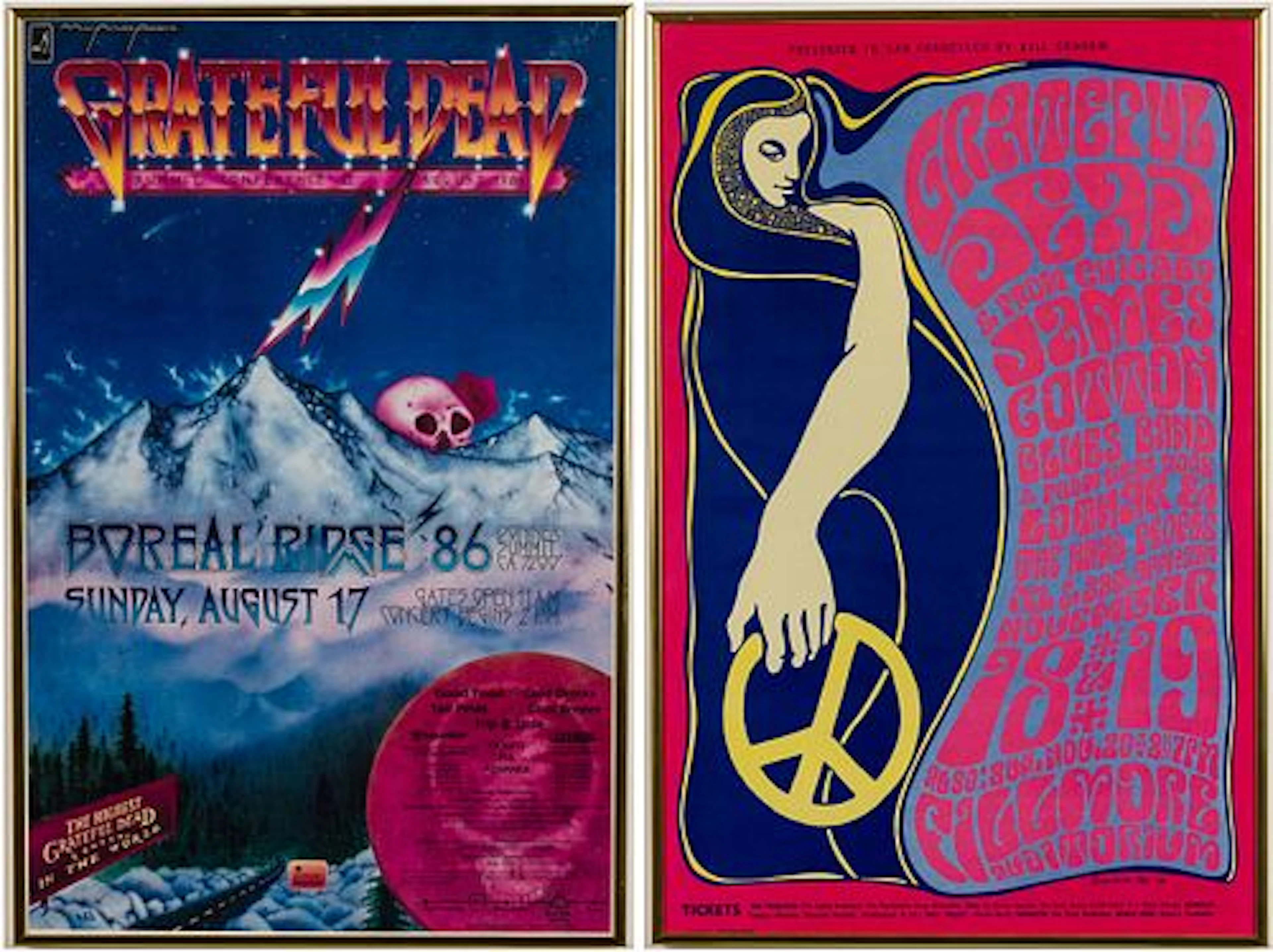 Two Grateful Dead Concert Posters
