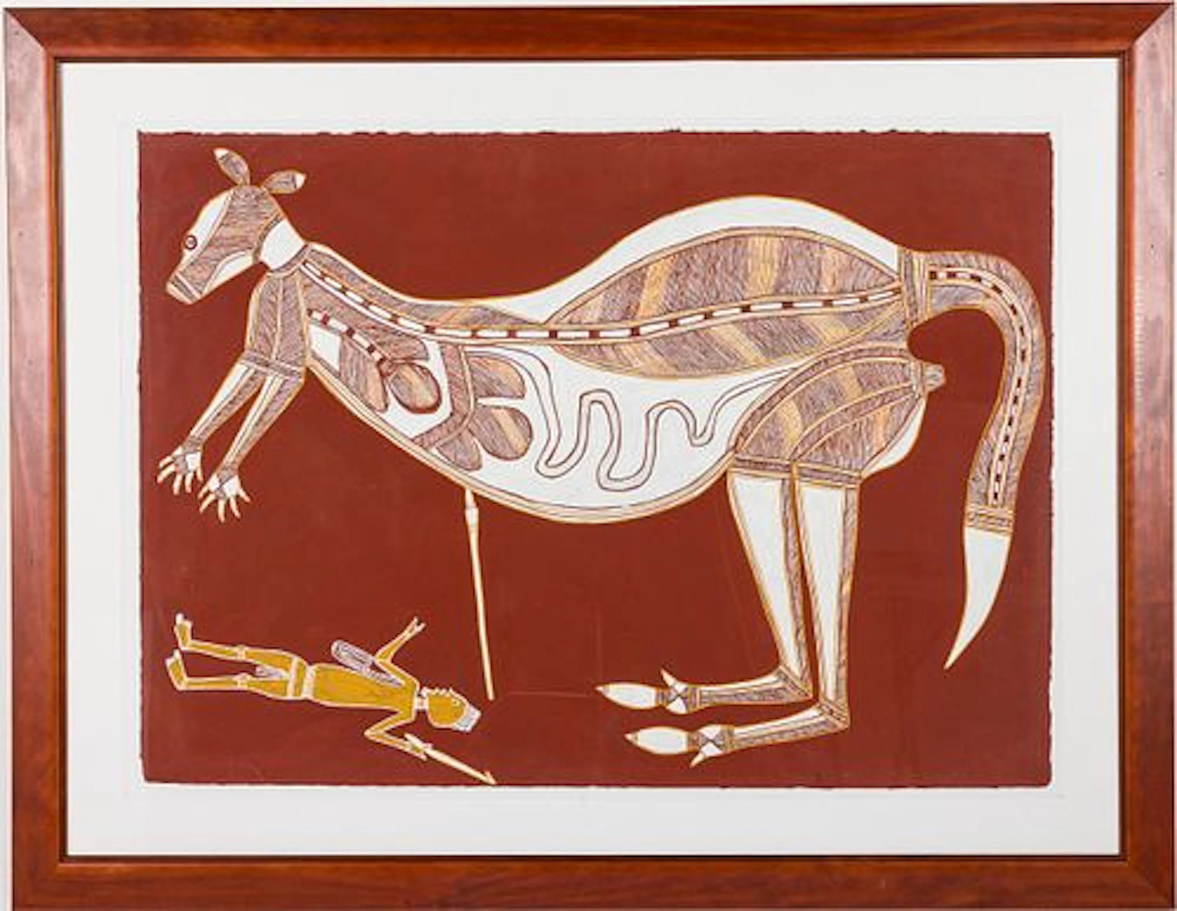 Aboriginal Painting of a Kangaroo