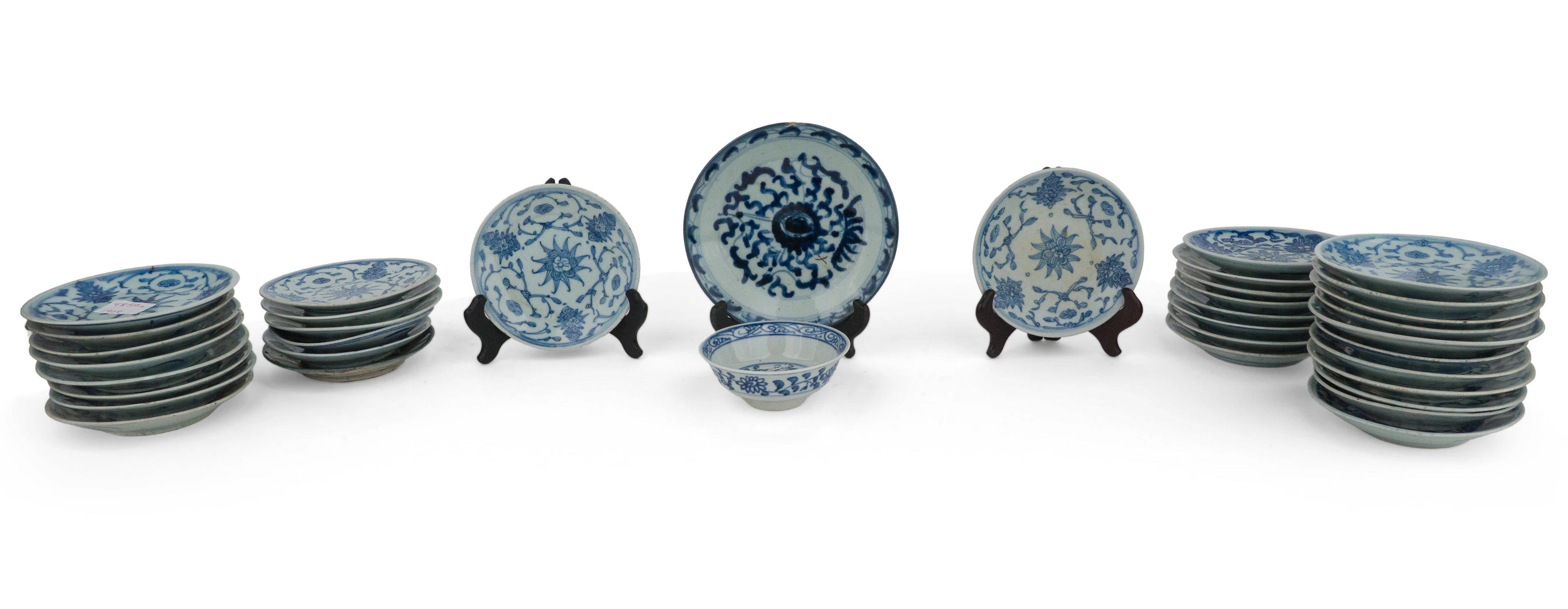 Group of Chinese Blue and White Porcelain Dishes