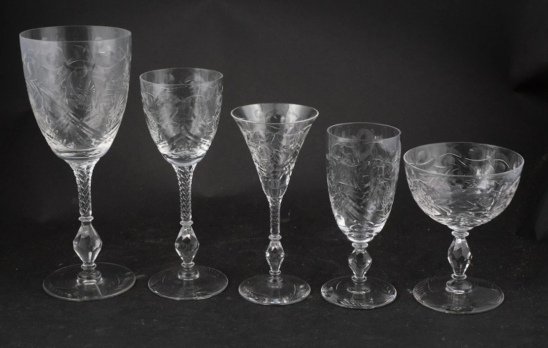 Group of Rock Sharpe Crystal Stemware