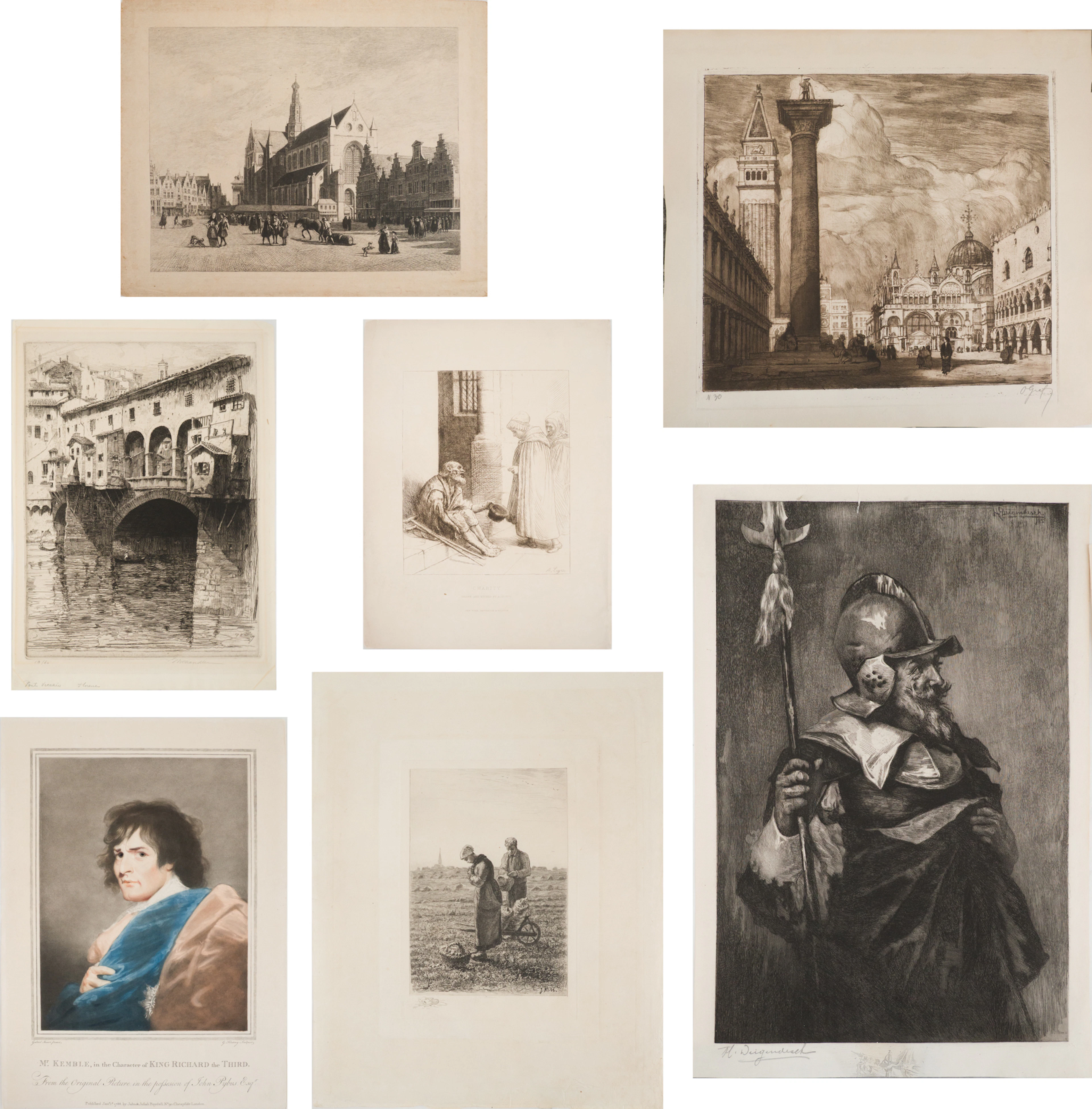 Group of Unframed, Prints