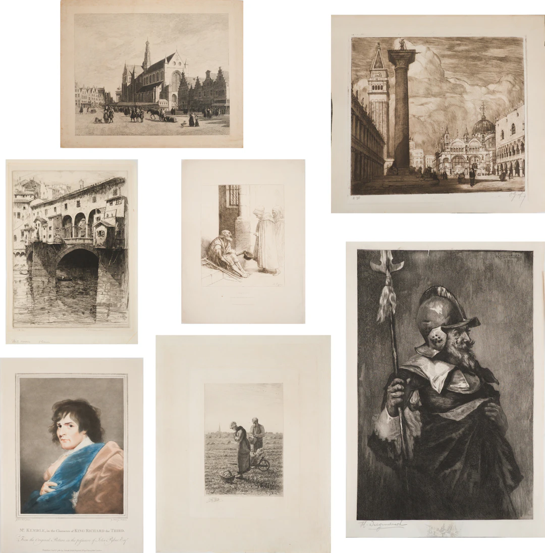 Group of Unframed, Prints