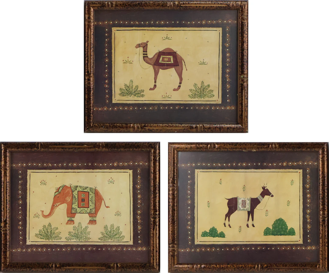 Three Asian Style Animal, Prints