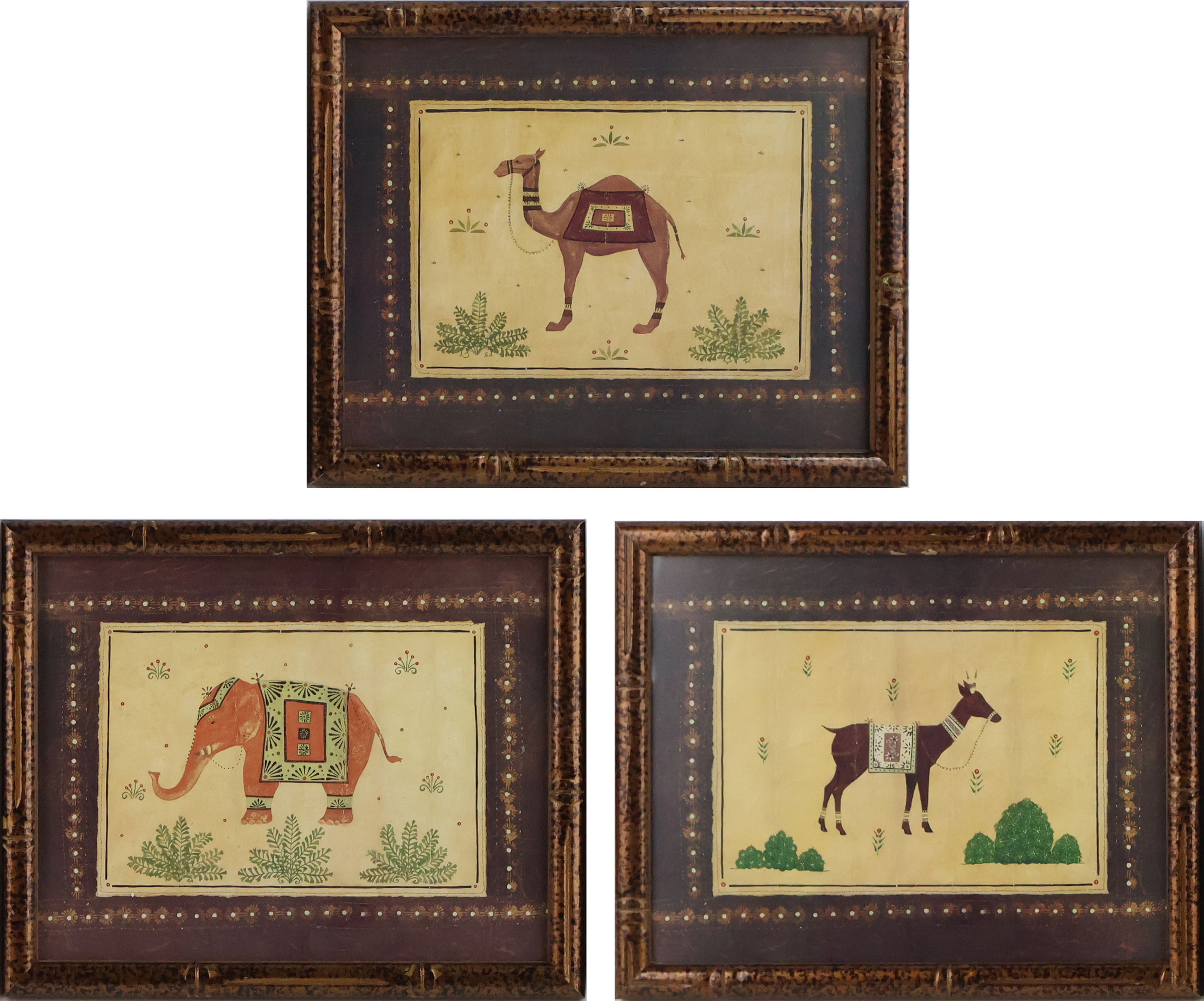 Three Asian Style Animal, Prints