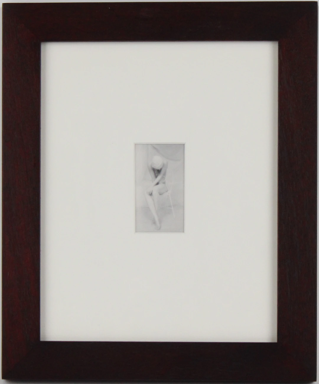 Lynn Bianchi, American 1944-, Seated Woman, Silver Gelatin Print Bathed in Gold