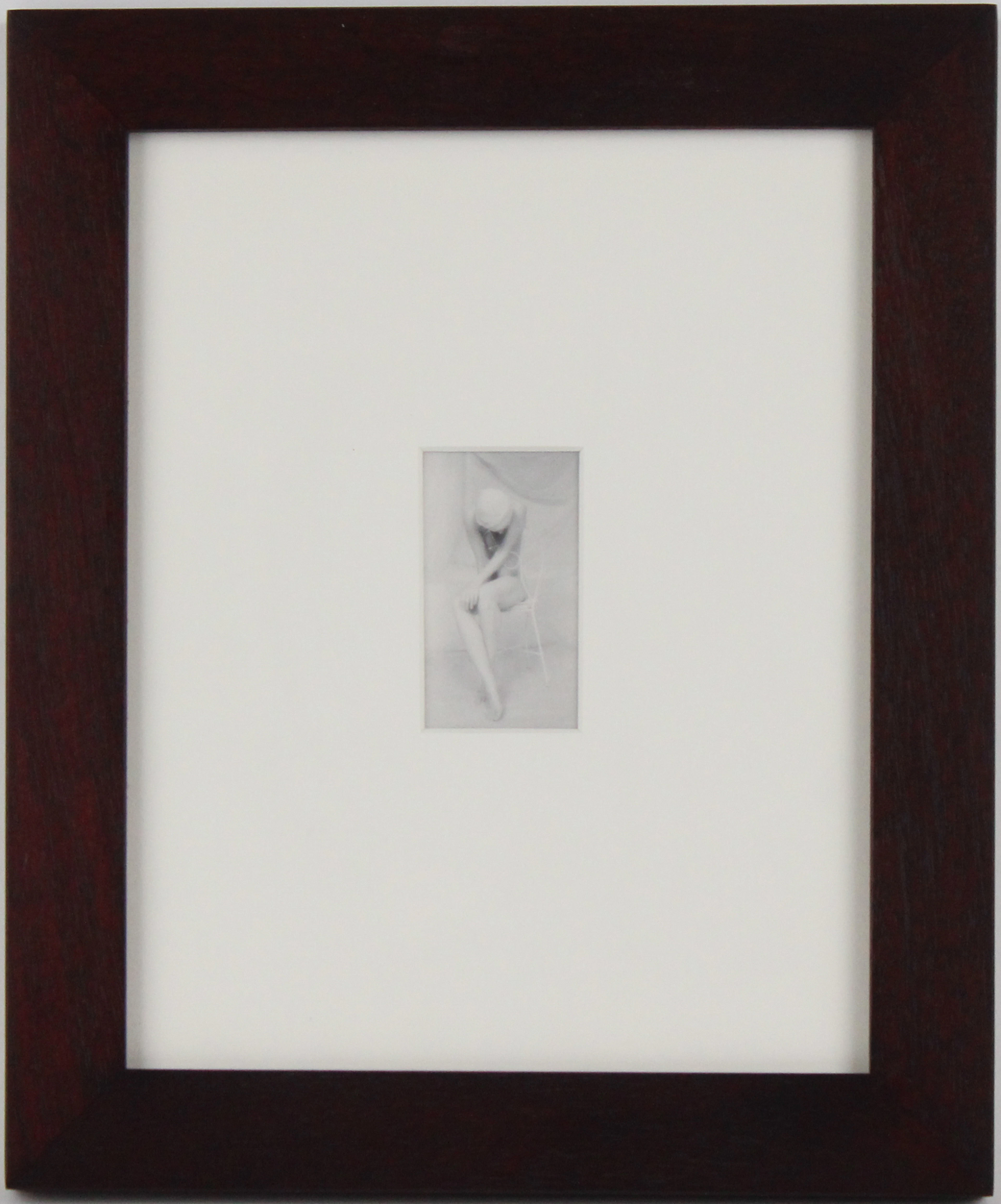 Lynn Bianchi, American 1944-, Seated Woman, Silver Gelatin Print Bathed in Gold