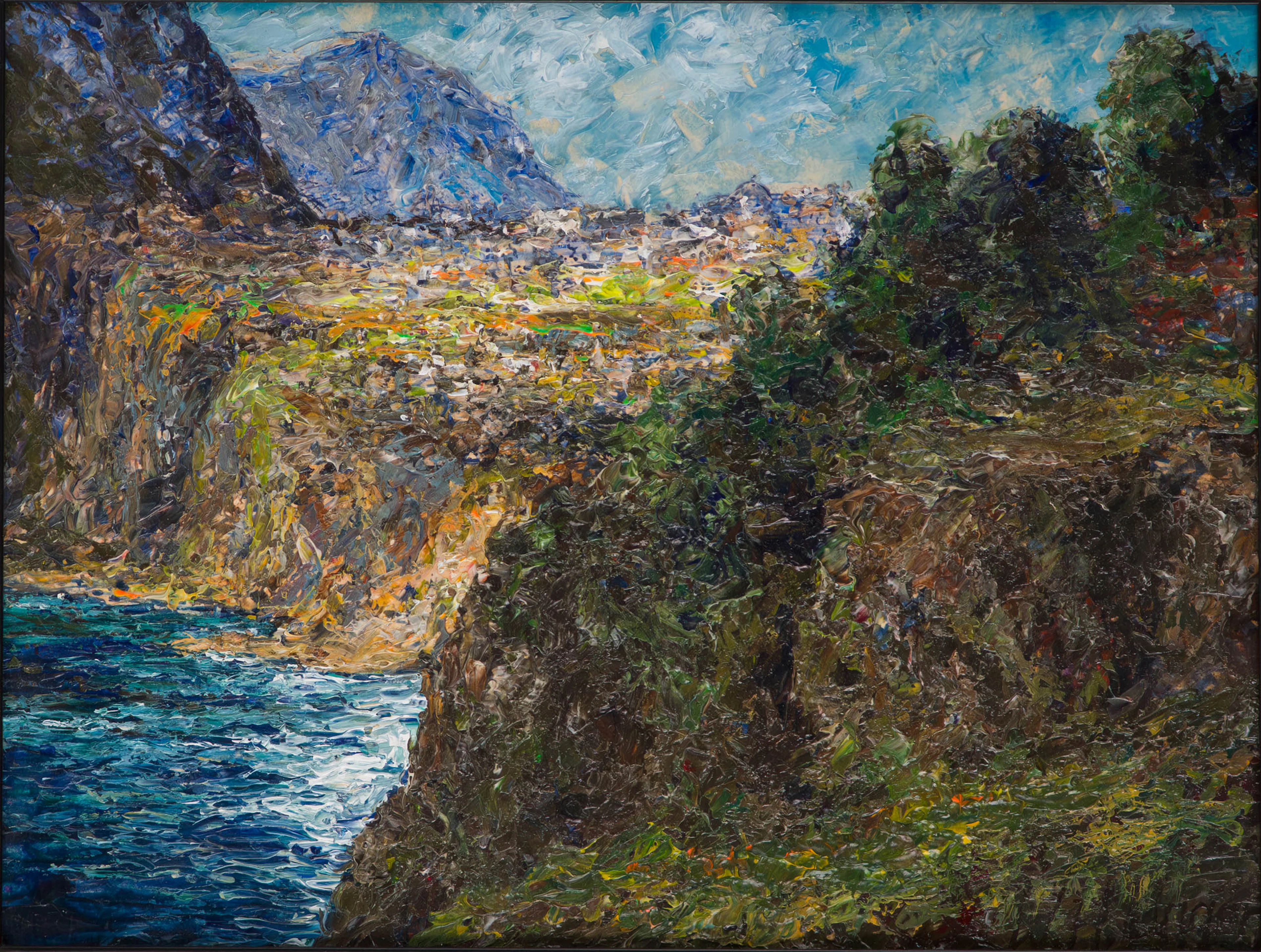 Wolfgang Heinz Unger, 1929-2019, Capri, Oil on Board