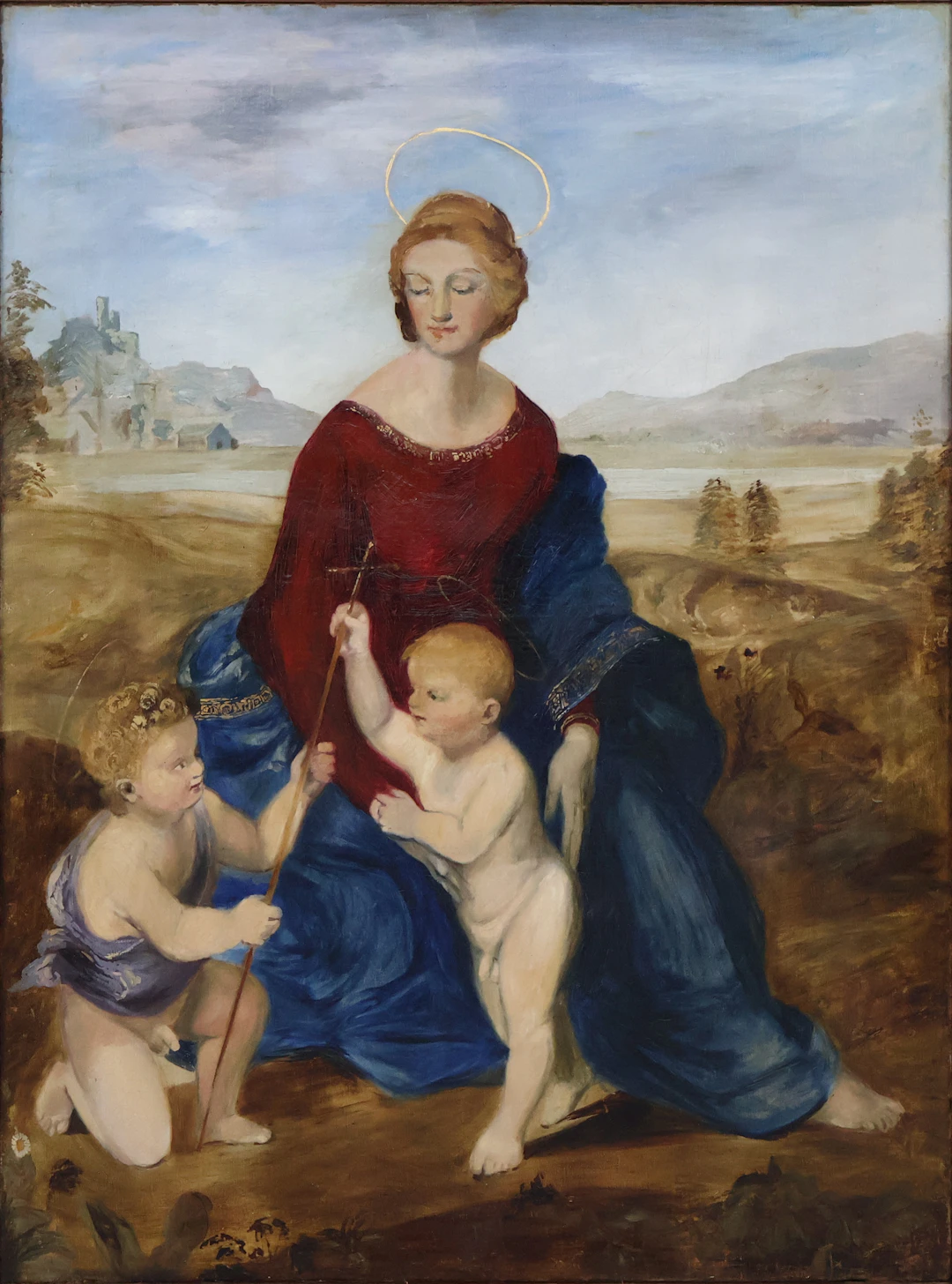 After Raphael, 1483-1520, Madonna of the Goldfinch, Oil on Canvas