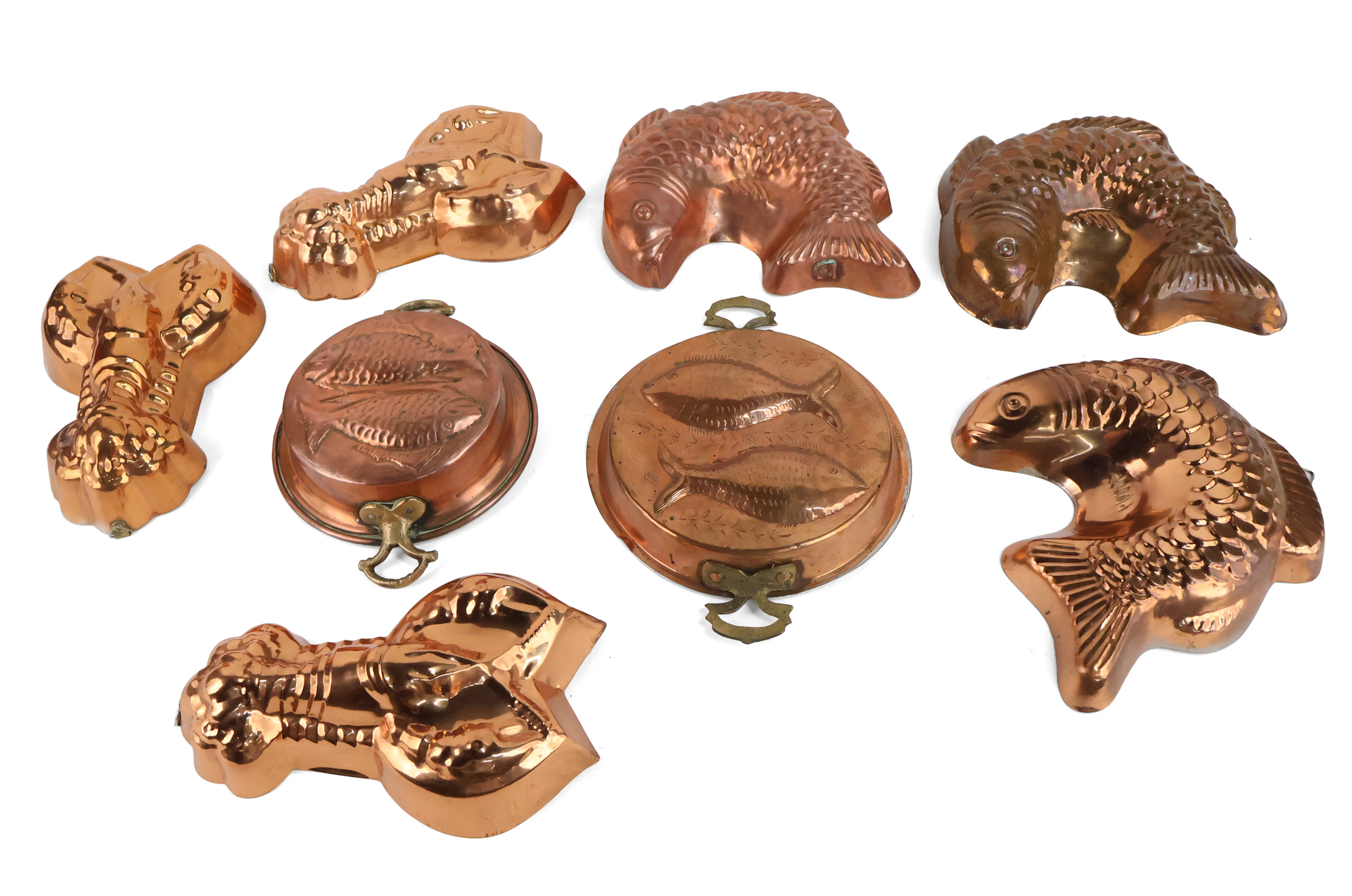 Eight Copper Molds