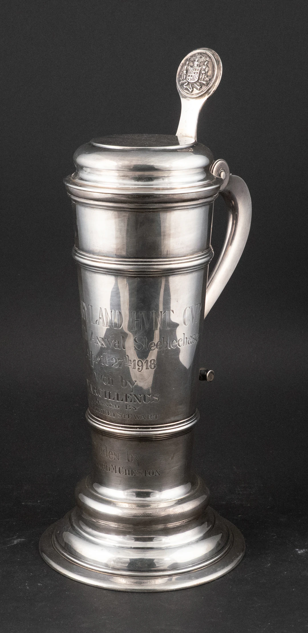 Baltimore Sterling Silver 1913 Hunt Cup Trophy
