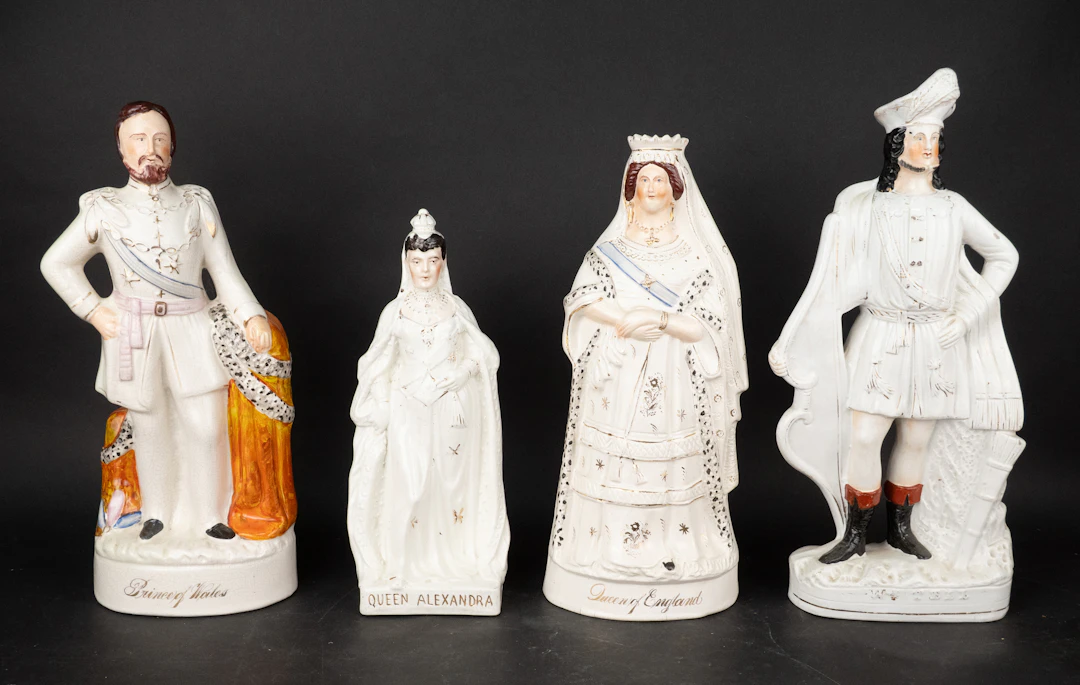 Four Staffordshire Figures