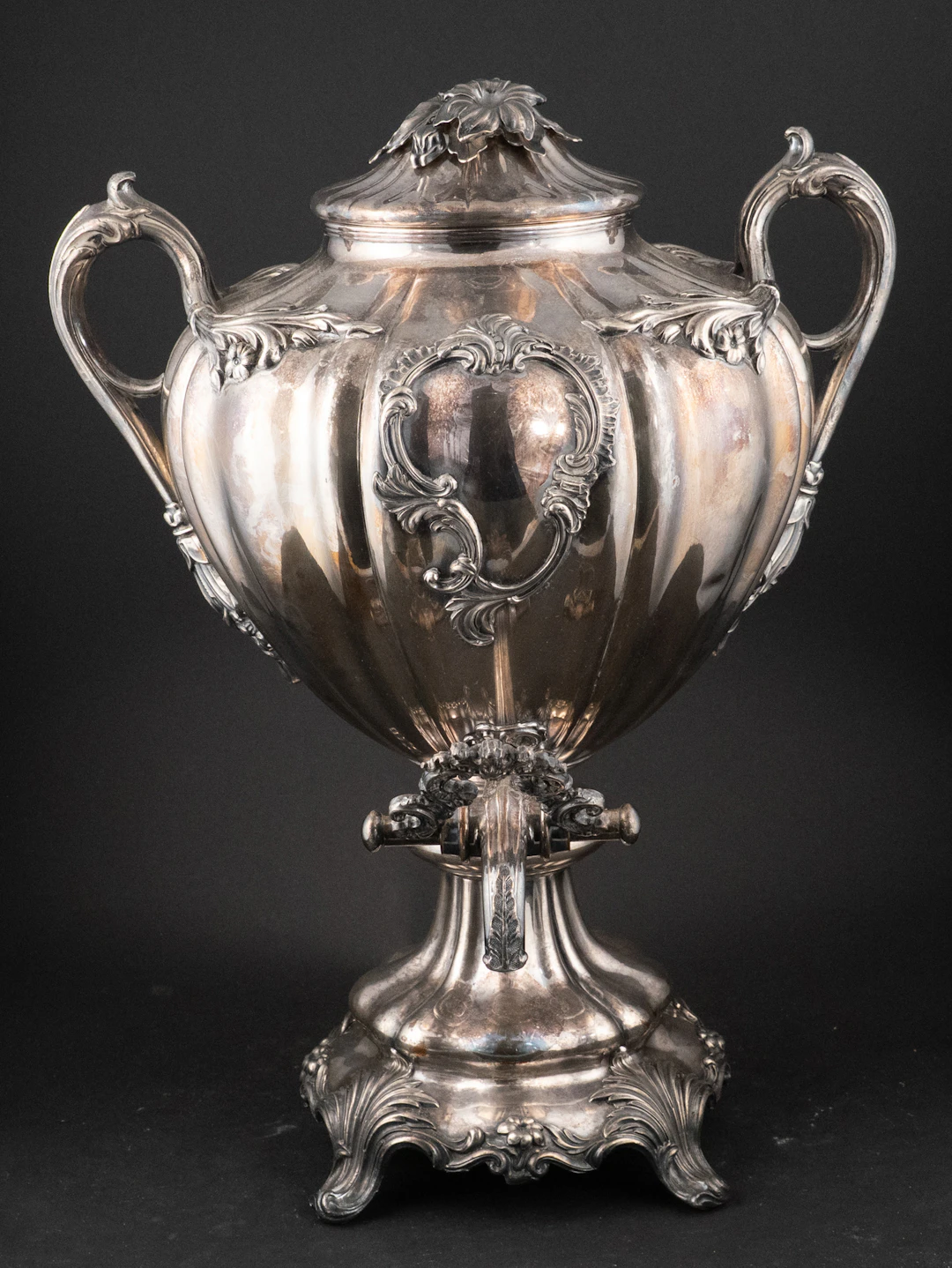Antique Silver Plated Hot Water Urn