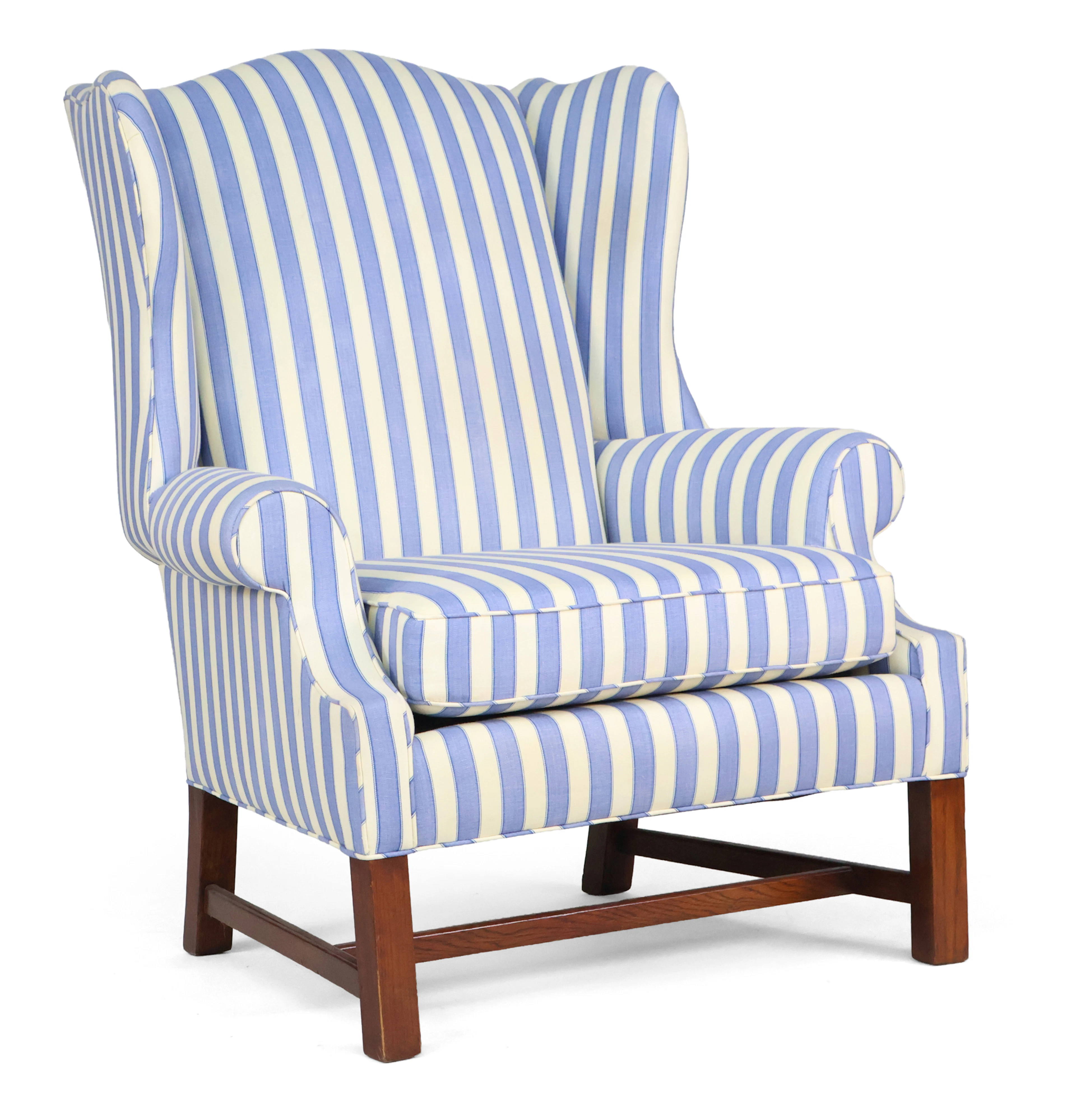 George III Style Mahogany Wing Chair