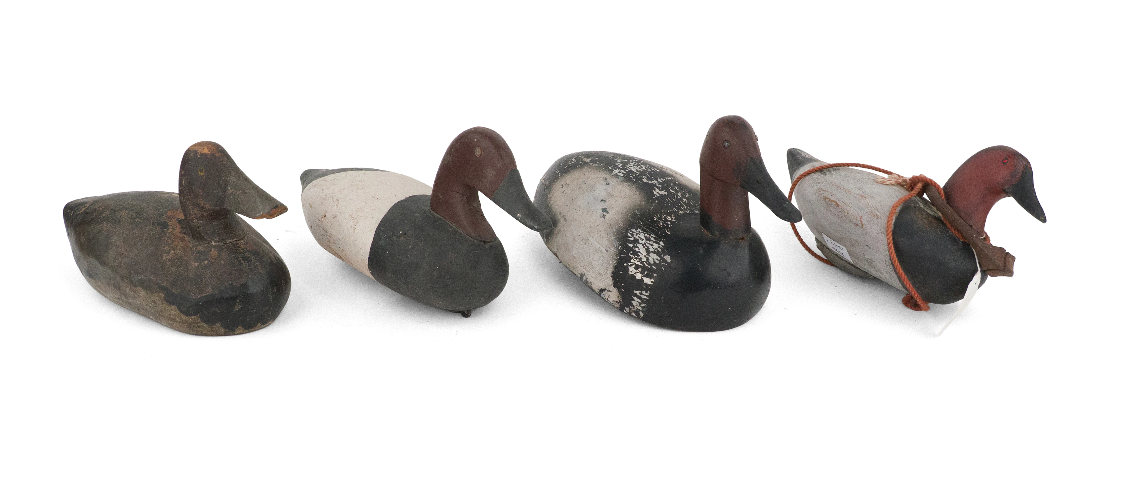 Four Canvasback Duck Decoys