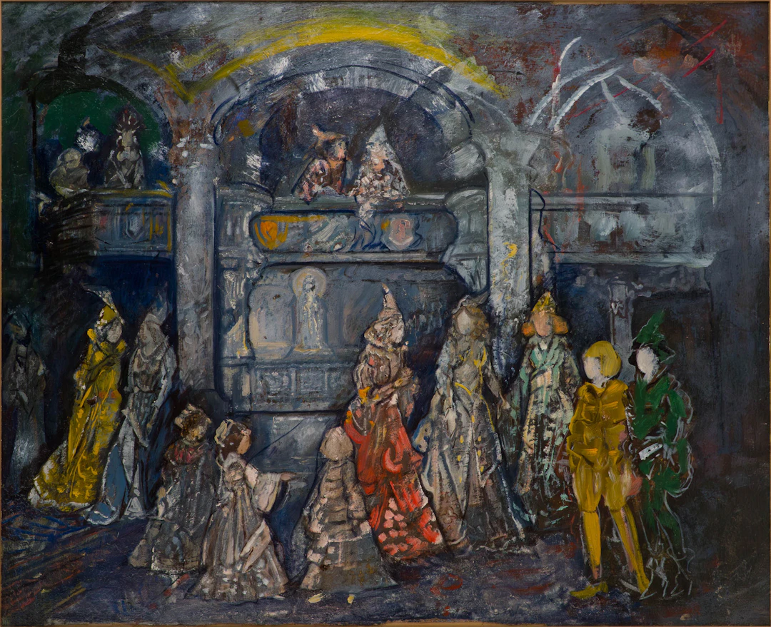 Jerome Myers, 1867-1940, Medieval Costumes, Oil on Canvas