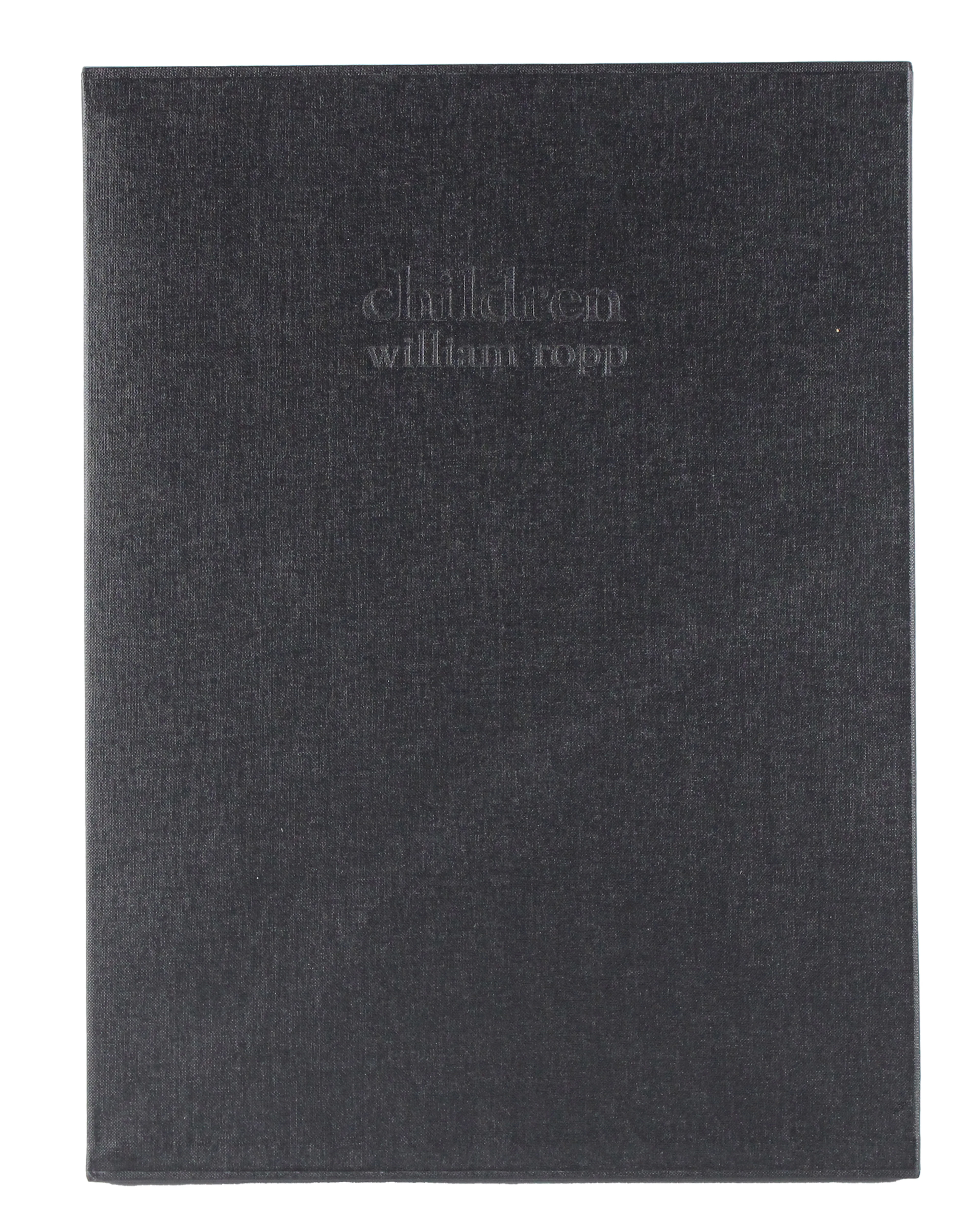 William Ropp, French 1960-, Children, Book with Gelatin Silver Print