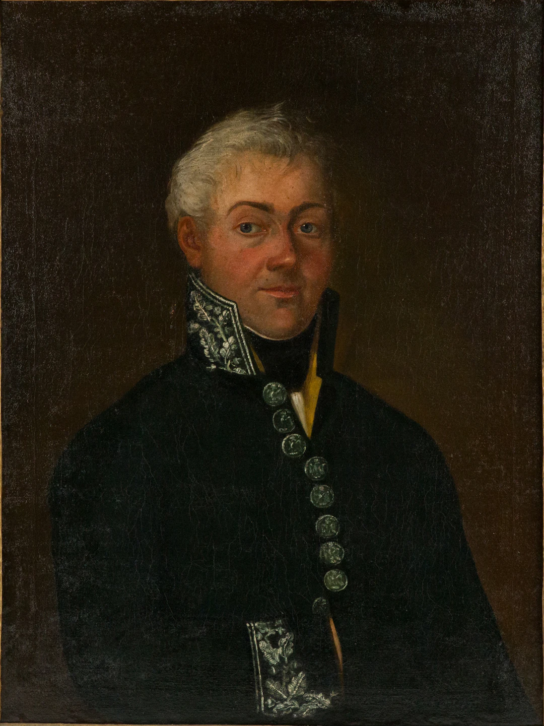 Portrait of a Military Officer, Oil on Canvas