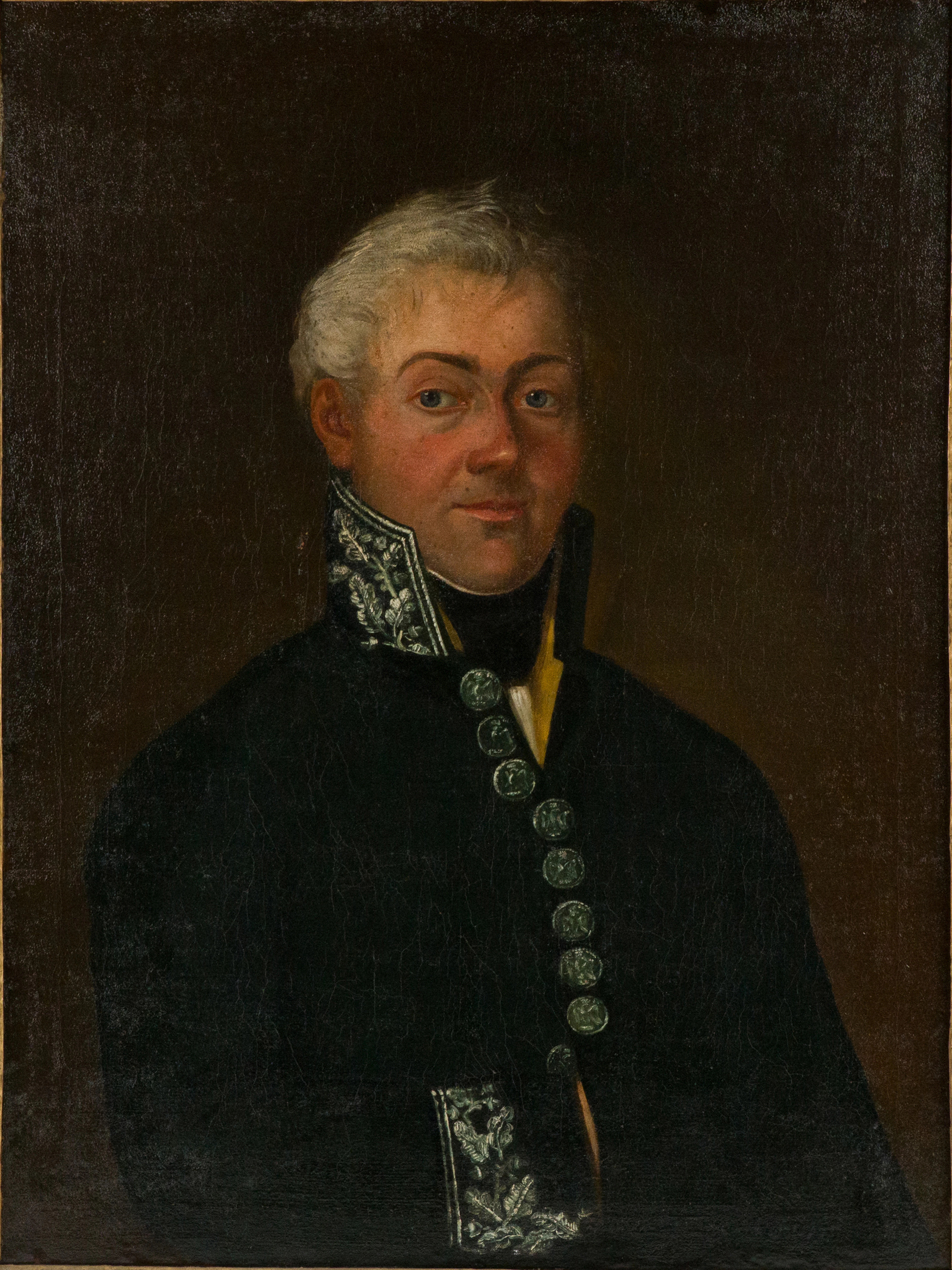 Portrait of a Military Officer, Oil on Canvas