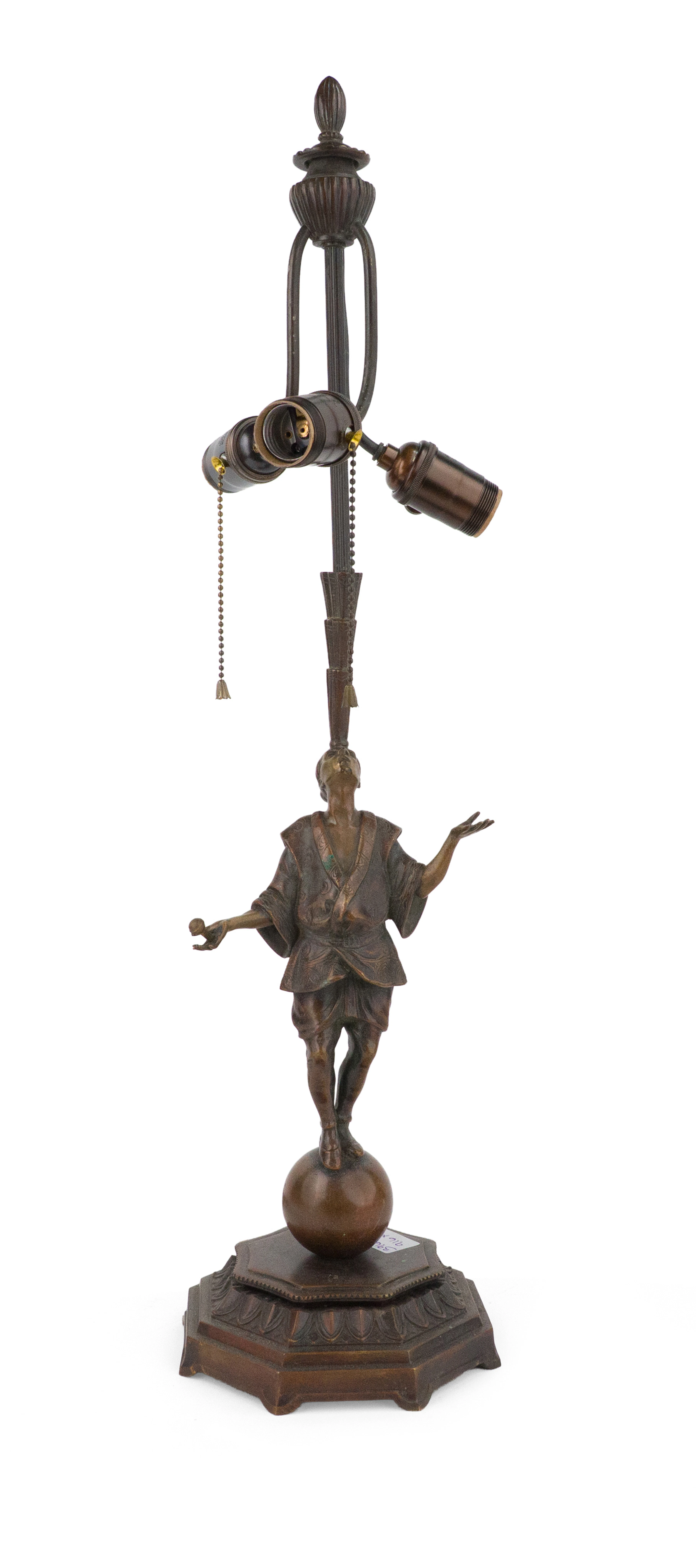 Bronze Juggler Lamp
