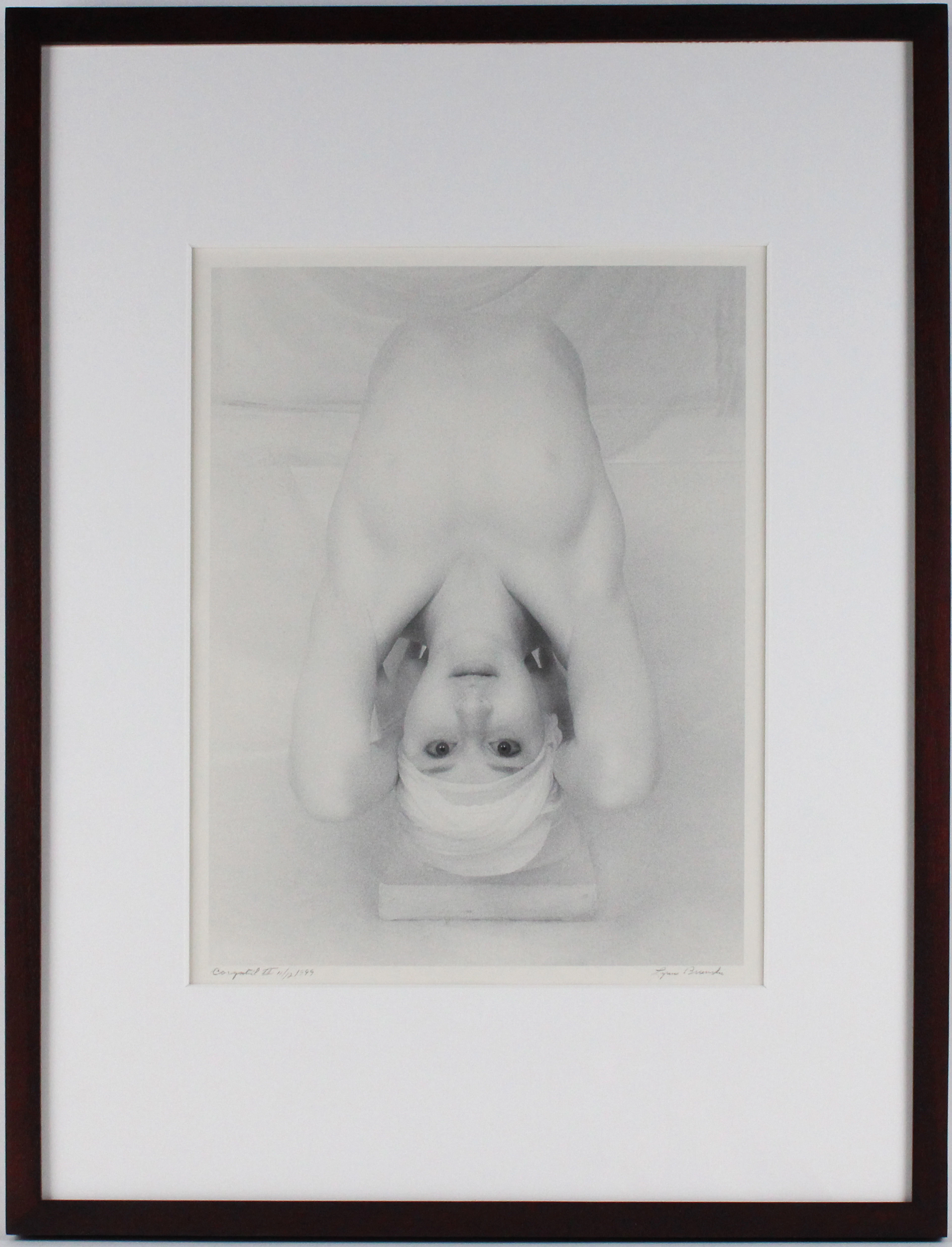 Lynn Bianchi, American 1944-, Caryatid II, Silver Gelatin Print Bathed in Gold