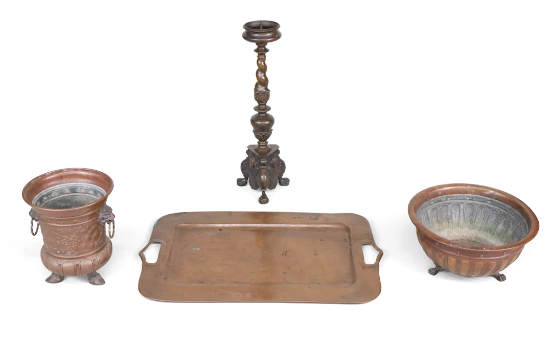 Four Metal Table Articles