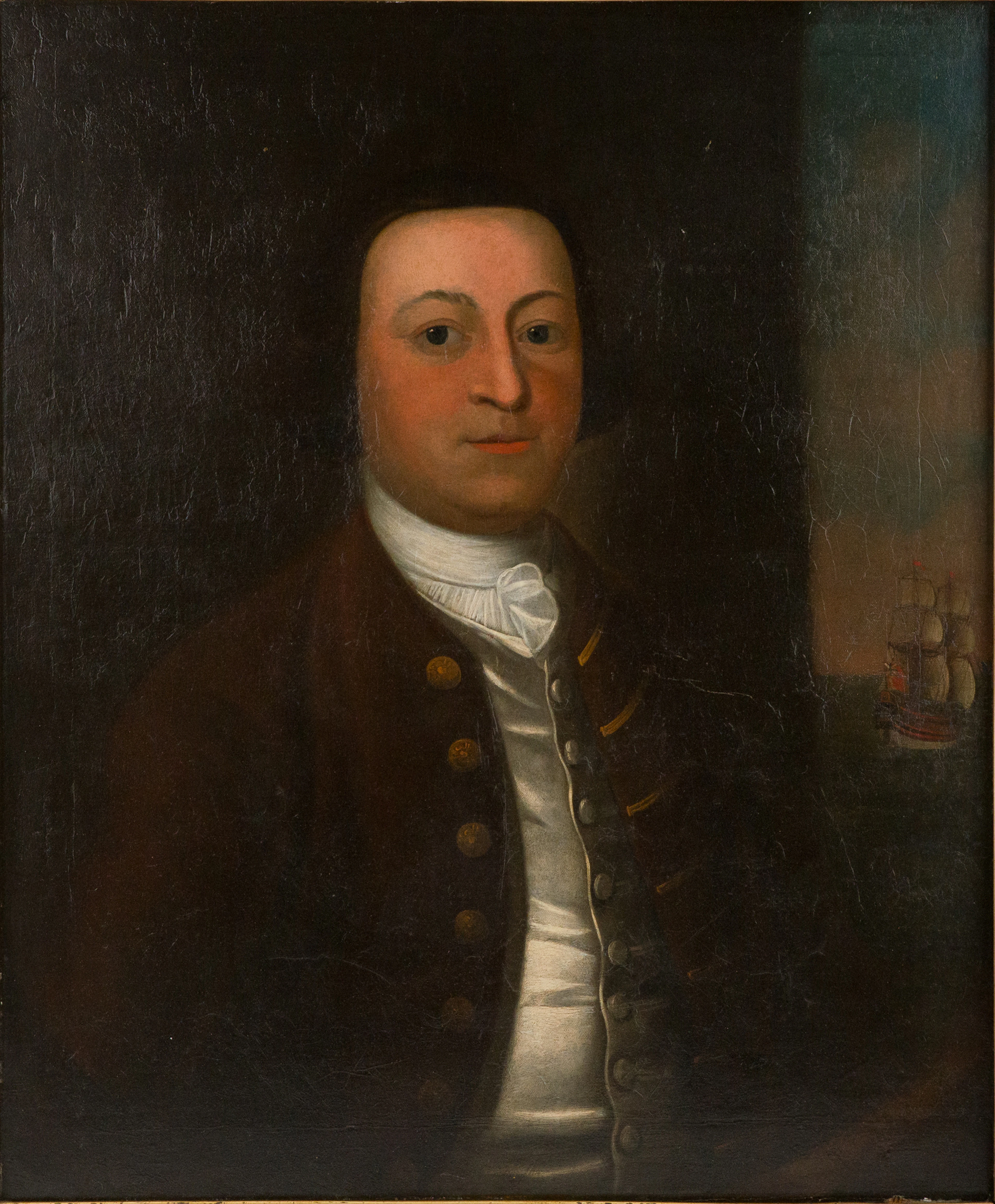 Portrait of a Ship Captain, Oil on Canvas
