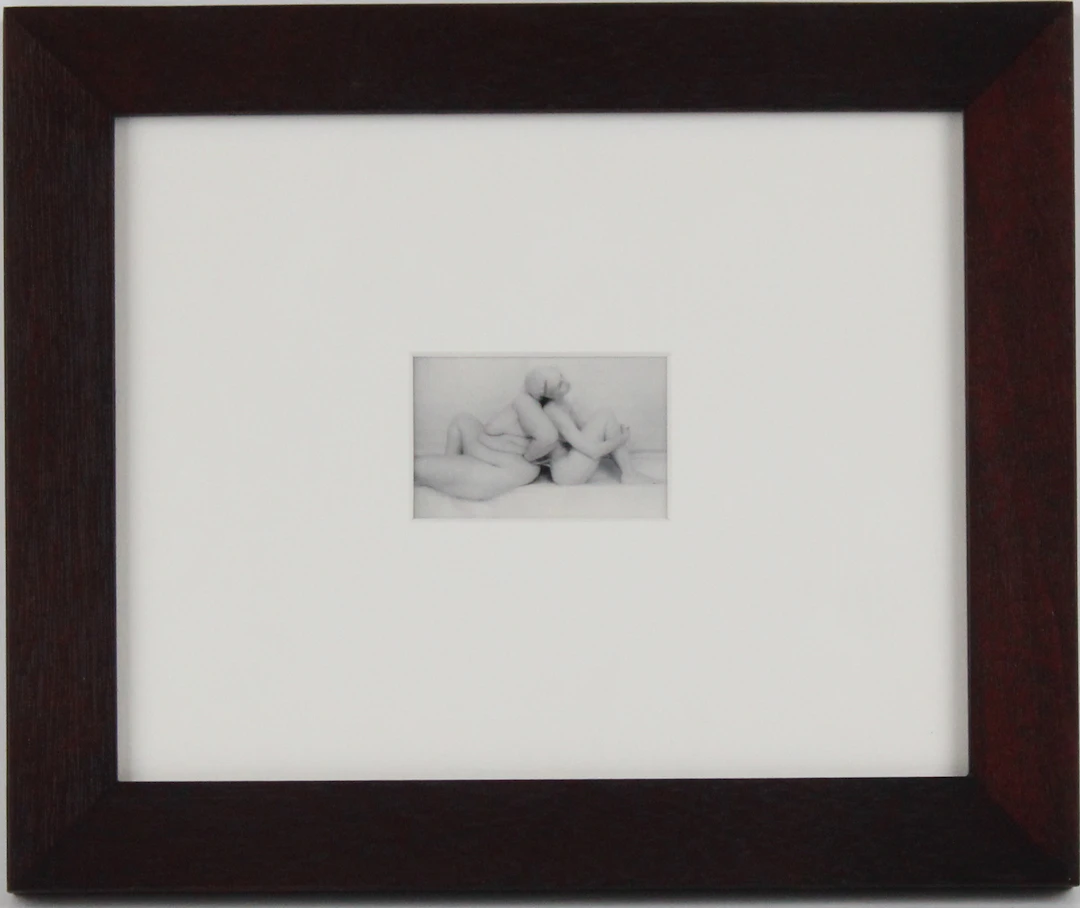 Lynn Bianchi, American 1944-, One Head, Silver Gelatin Print Bathed in Gold