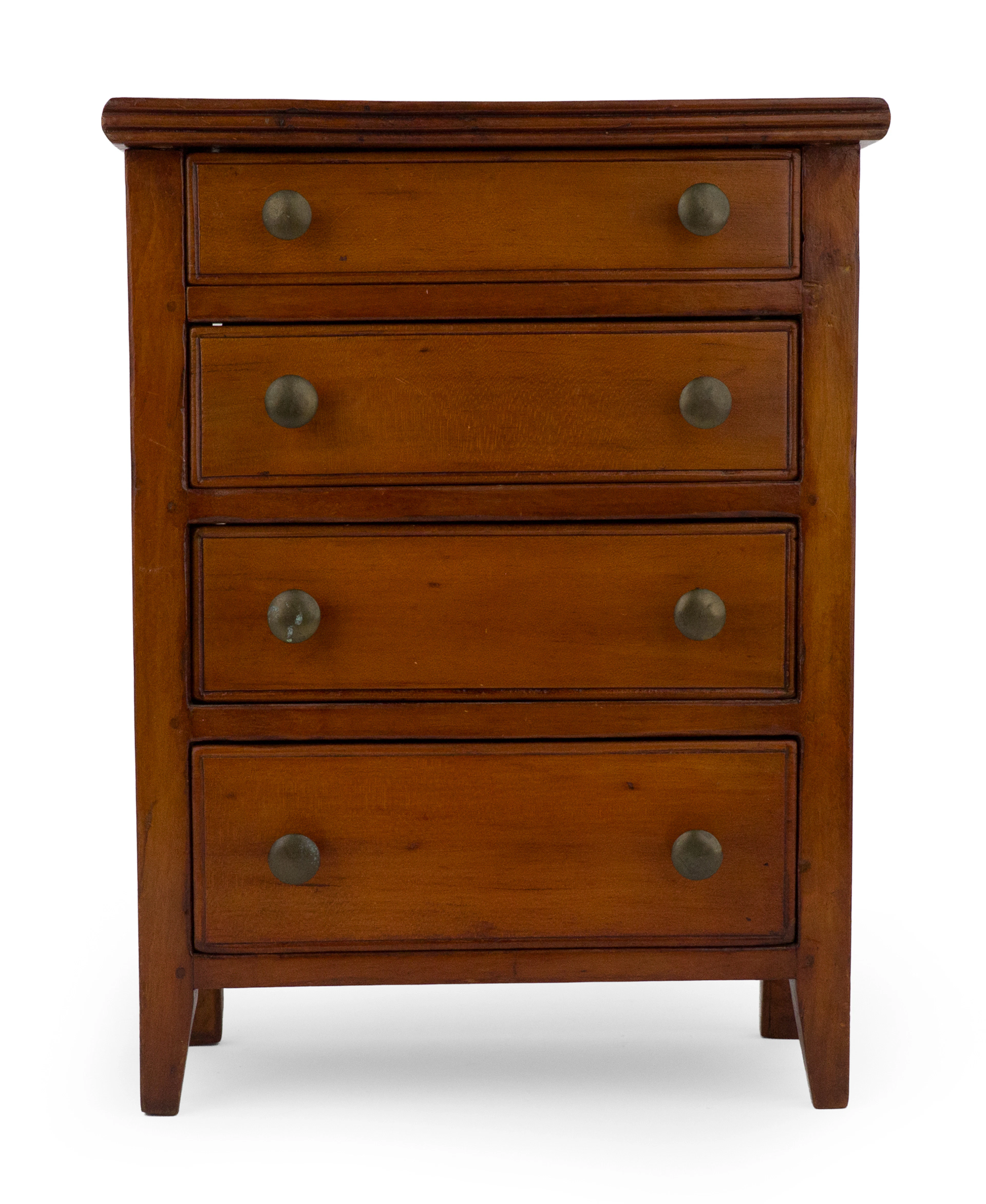 Federal Walnut Miniature Tall Chest of Drawers