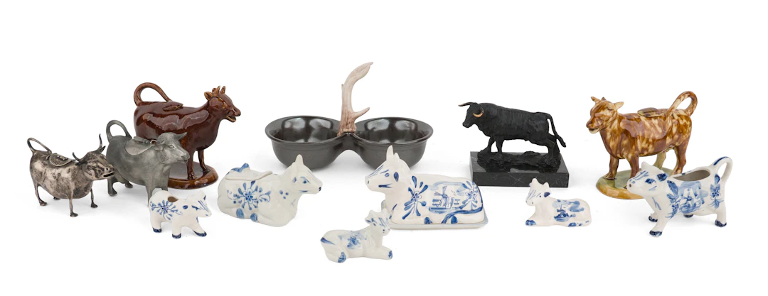 Group of Assorted Cow Figurines