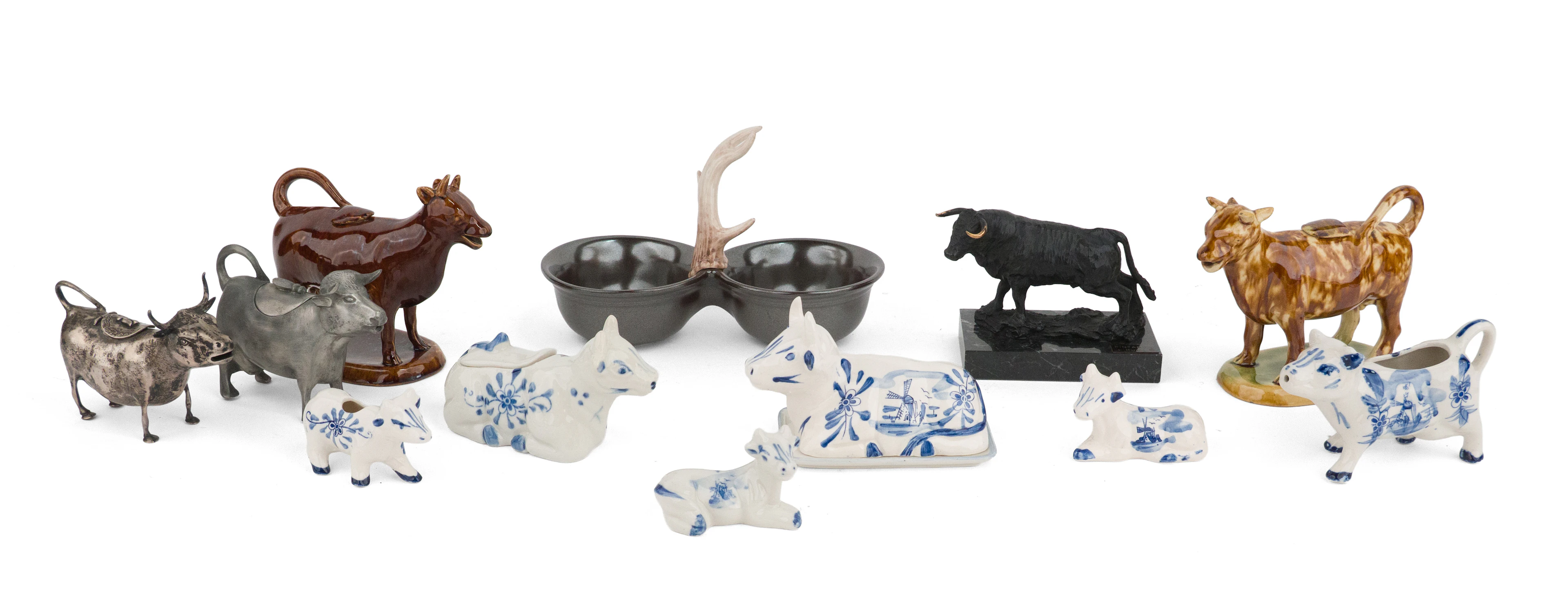 Group of Assorted Cow Figurines