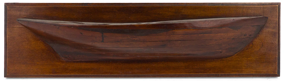 Vintage Half Hull Model of a Boat
