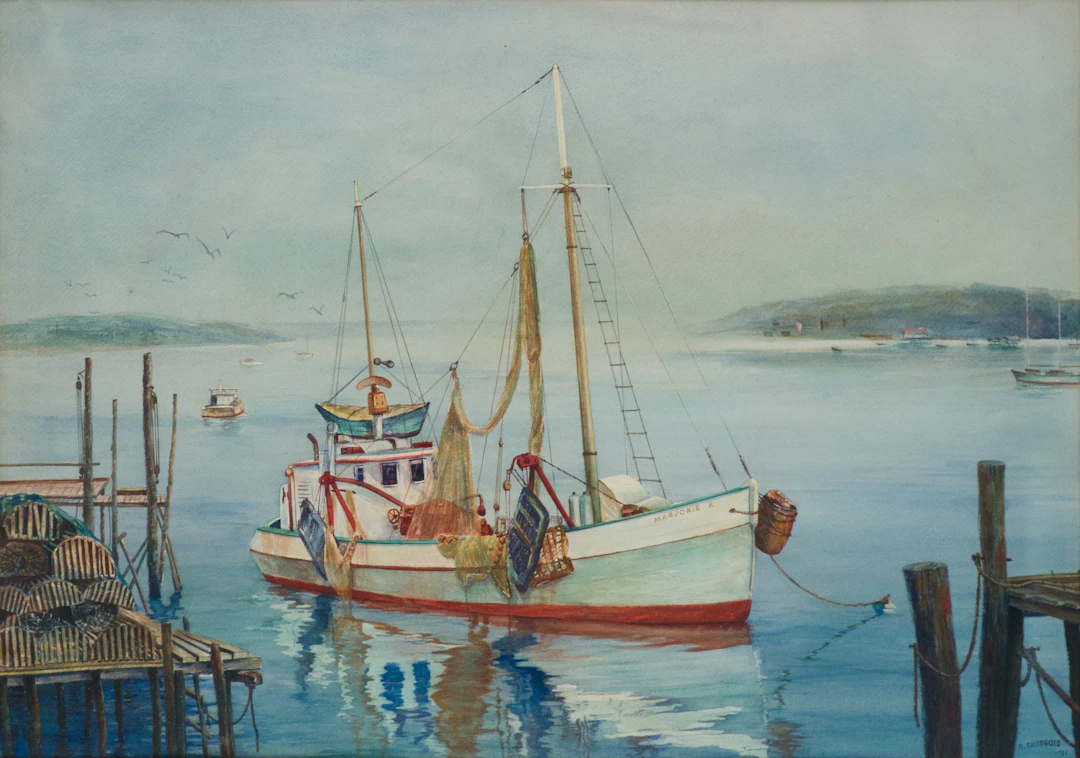A.F. Chargois, A Day Off, Watercolor on Paper