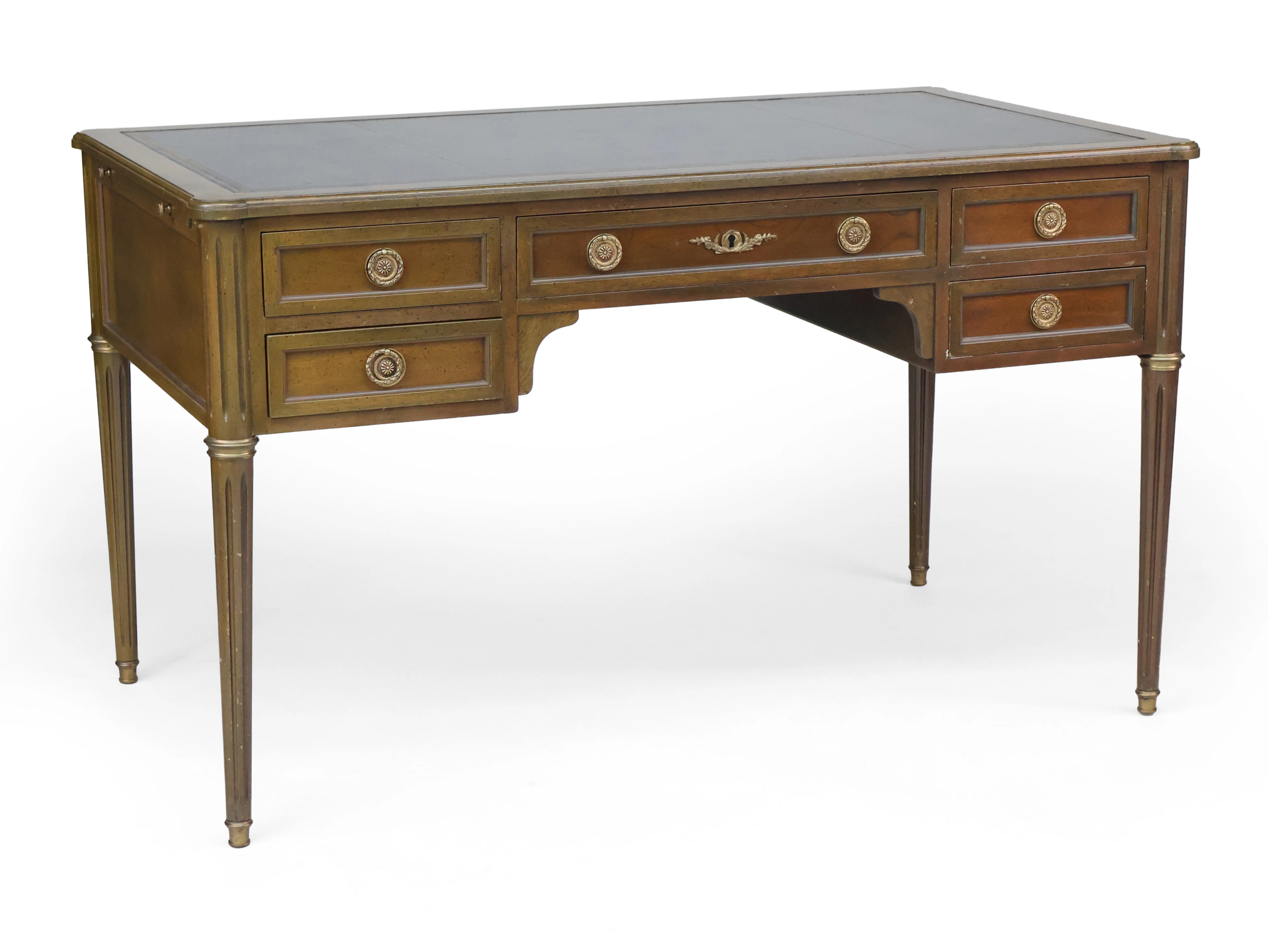 Neoclassical Style Leather-Inset Writing Desk