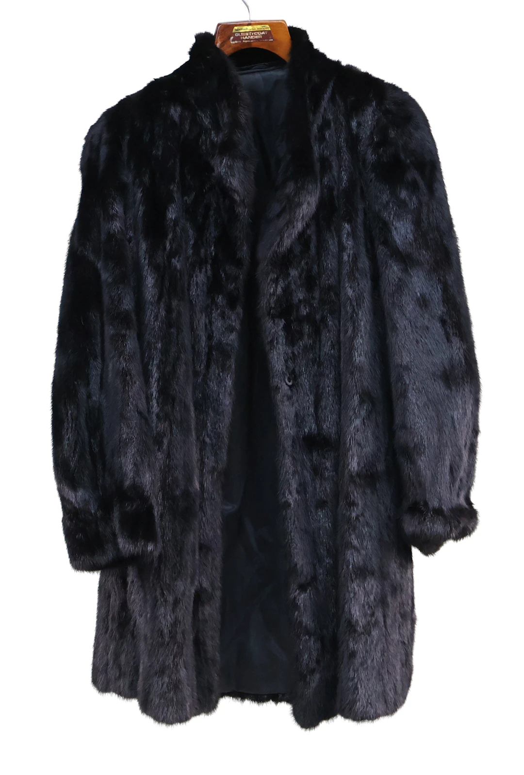 Ladies Black Mink Fur Coat