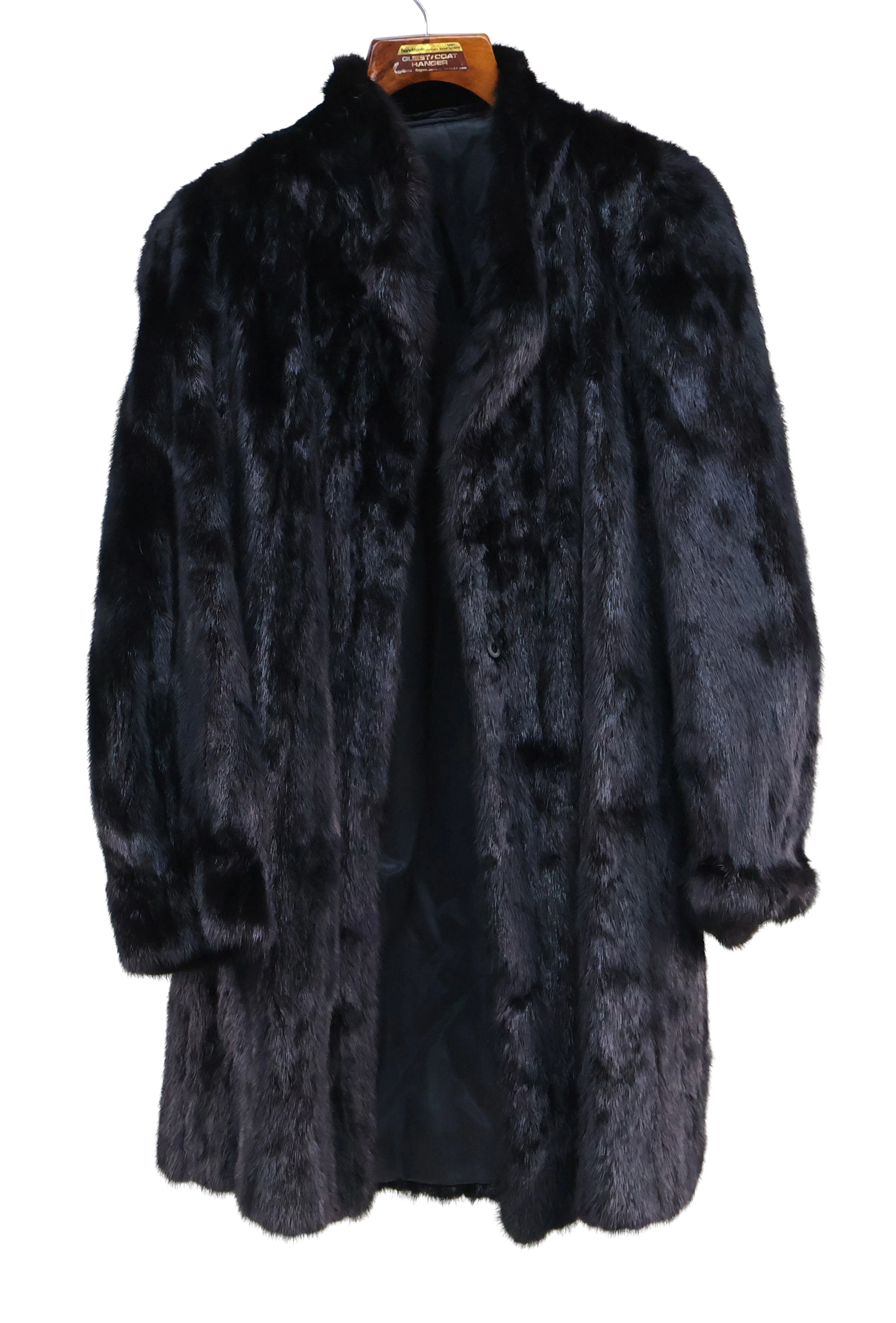 Ladies Black Mink Fur Coat