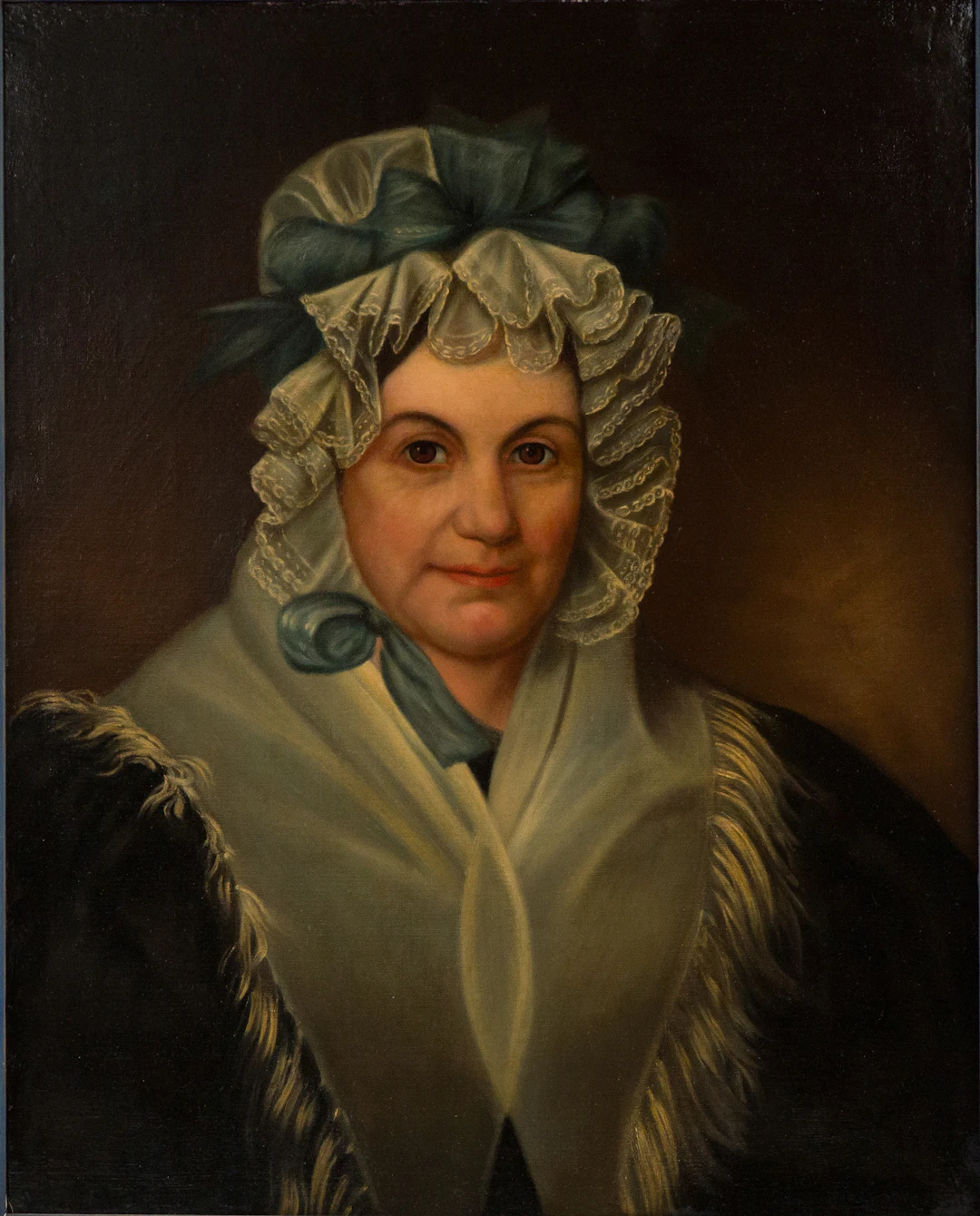 After W.R. Cooper, Portrait of Mrs. Elizabeth Elliston, Oil on Canvas