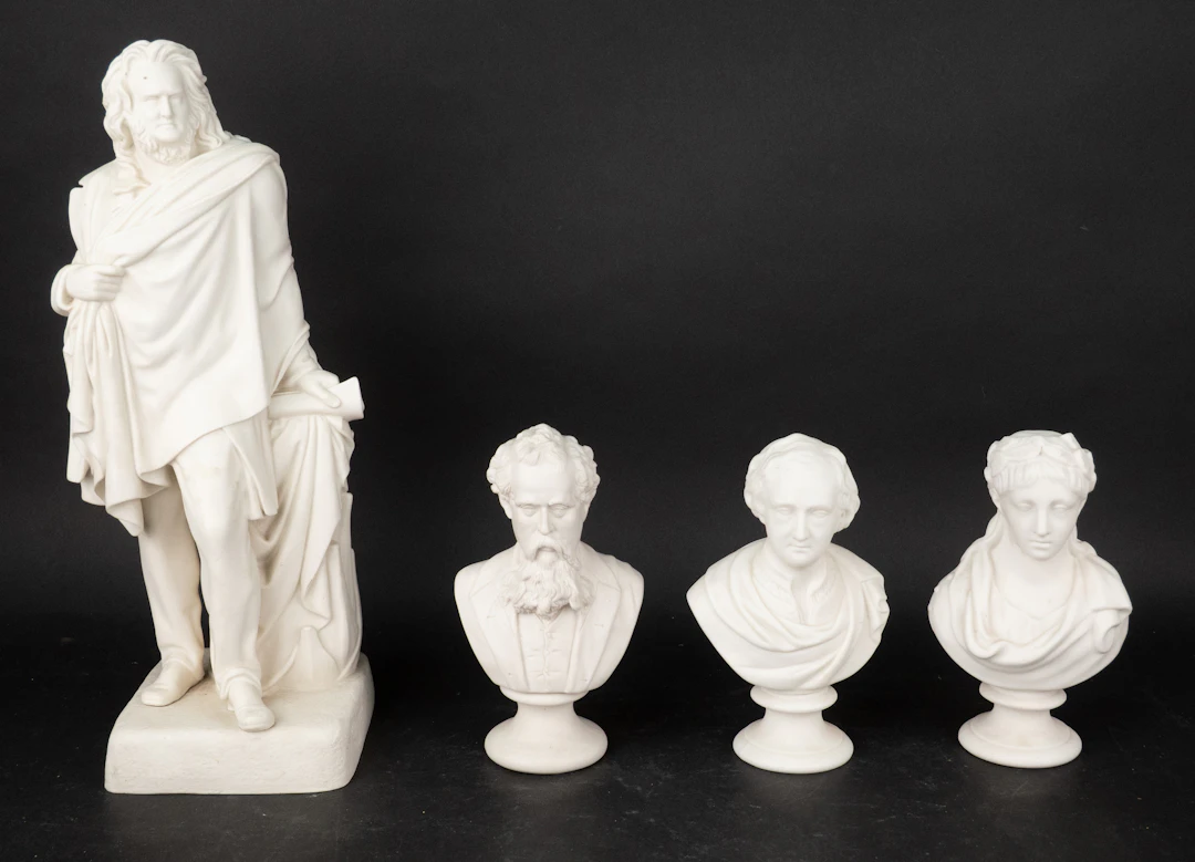 John Steell, 1804-1891, Standing Gentleman, Bisque Sculpture
