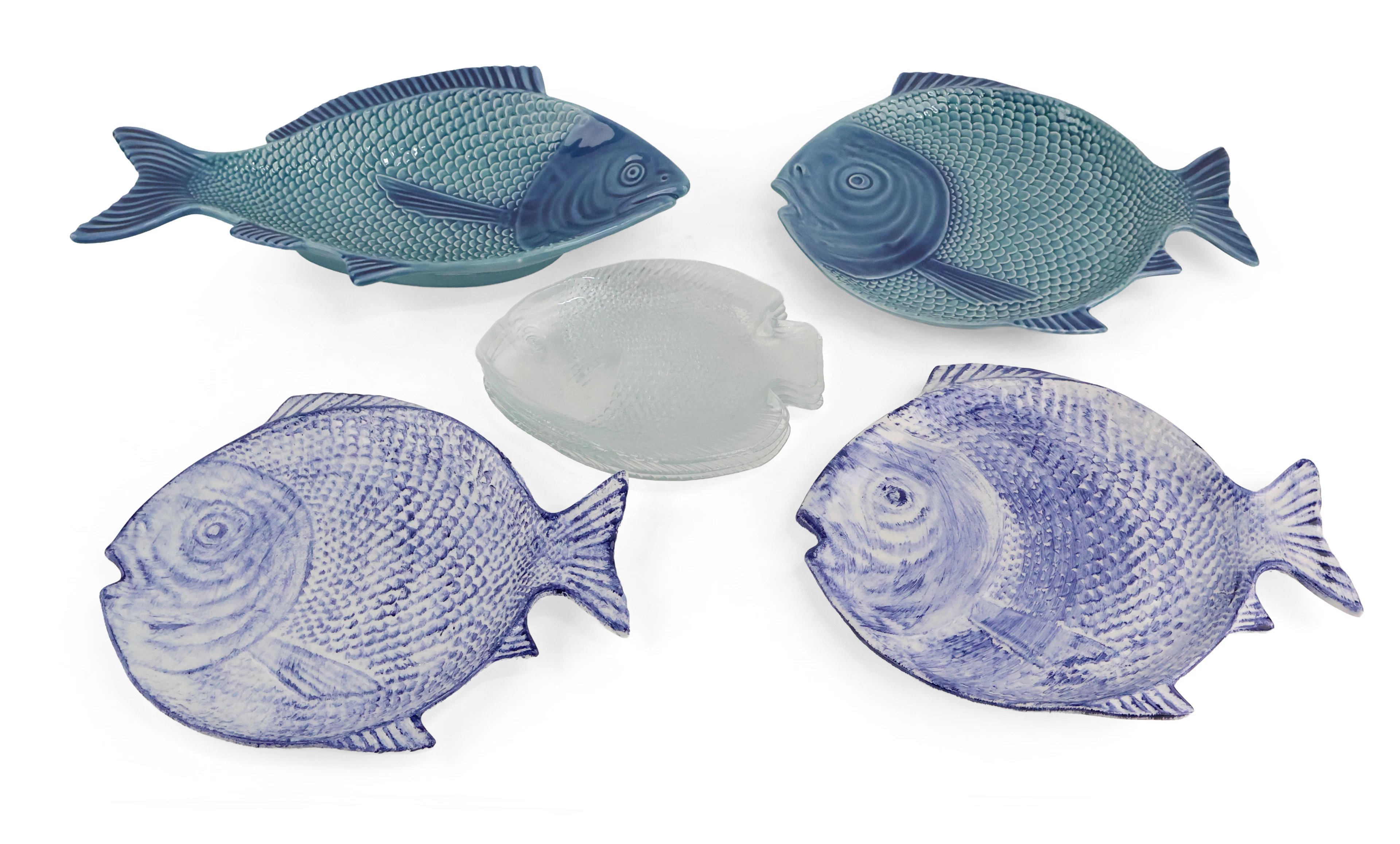 Eight Modern Fish-Form Platters