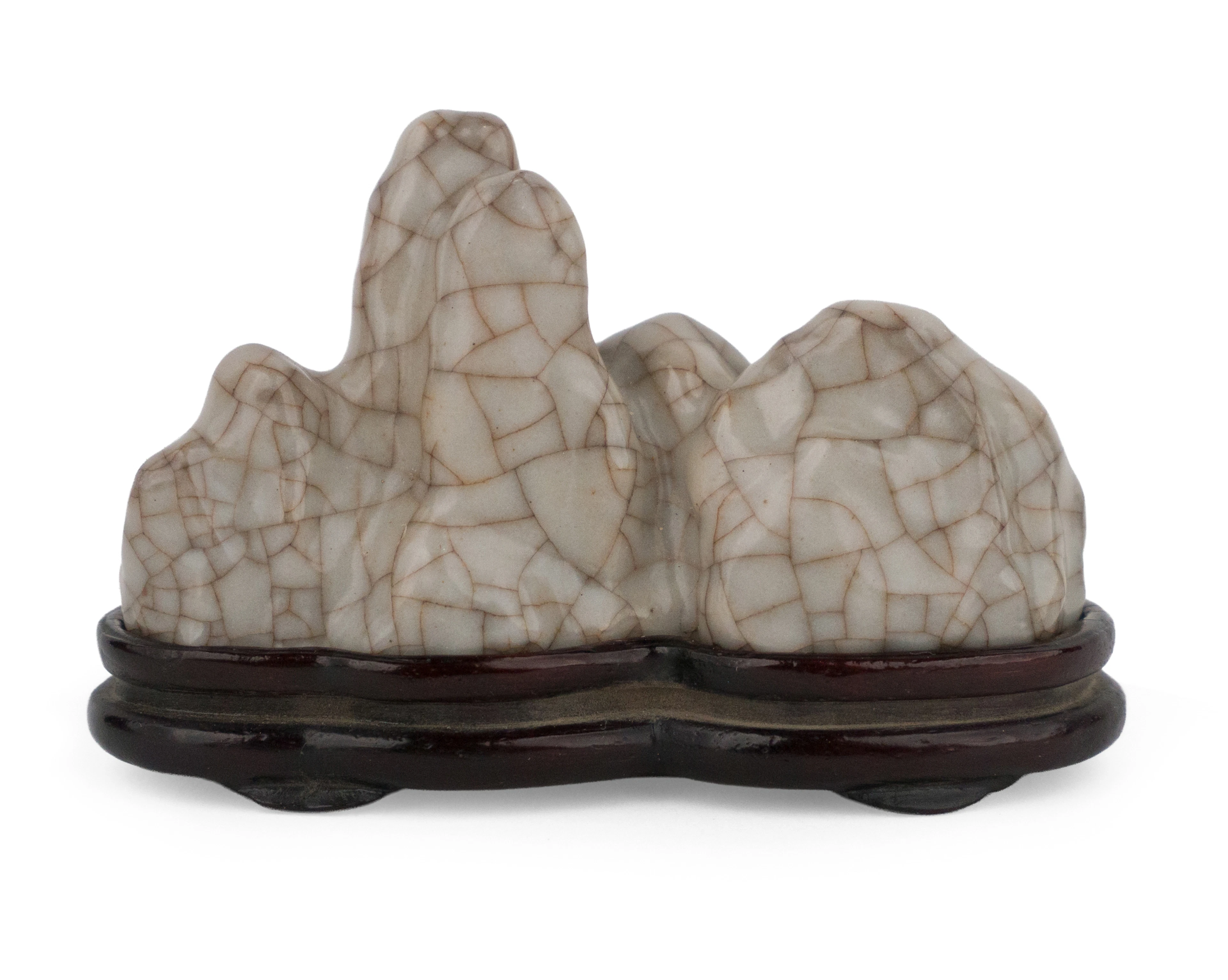 Chinese All-Over Crackle Glazed Brush Rest
