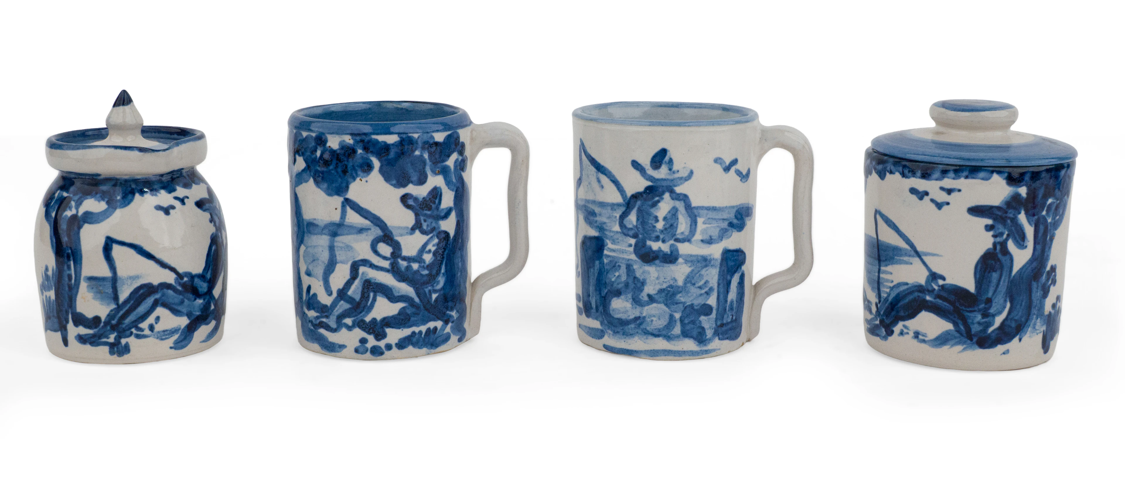 M.A. Hadley Kentucky Pottery Mugs