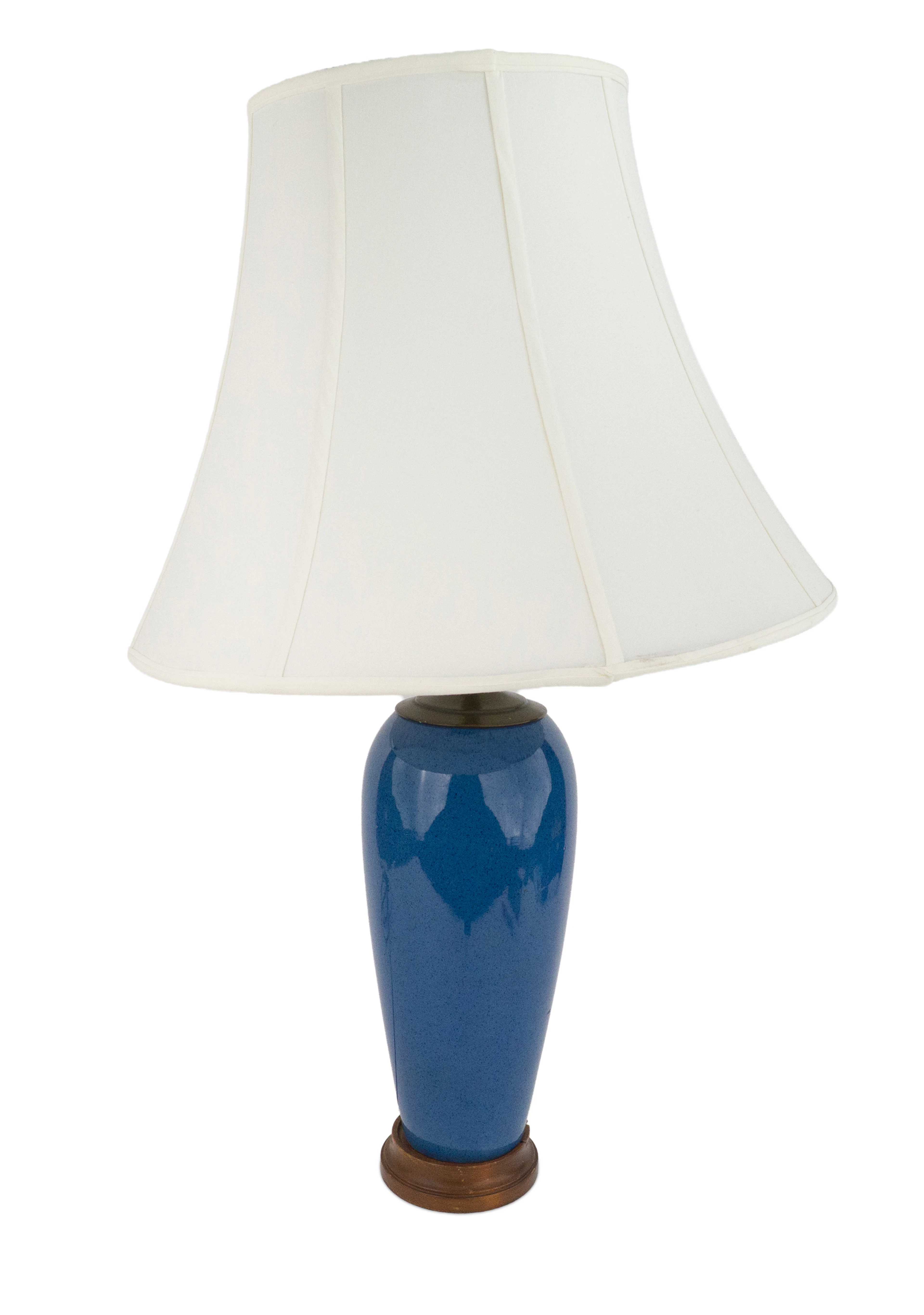 Contemporary Blue Glazed Ceramic Table Lamp