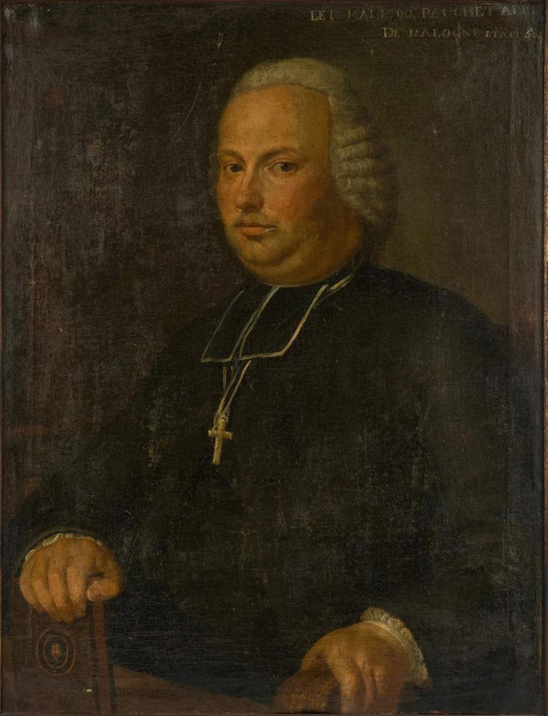 Portrait of a French Clergyman, Oil on Canvas