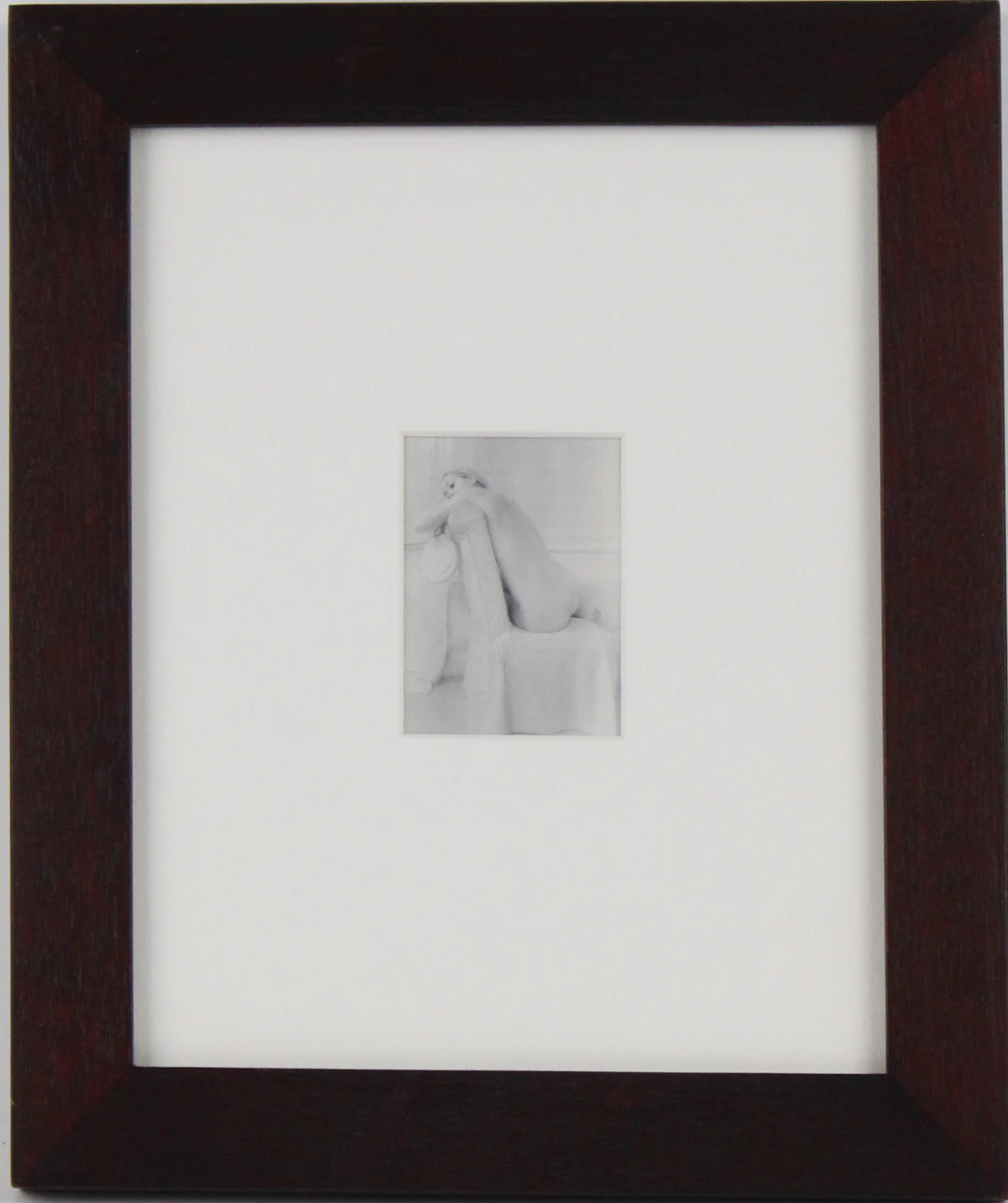 Lynn Bianchi, American 1944-, Seated Woman with Mirror, Silver Gelatin