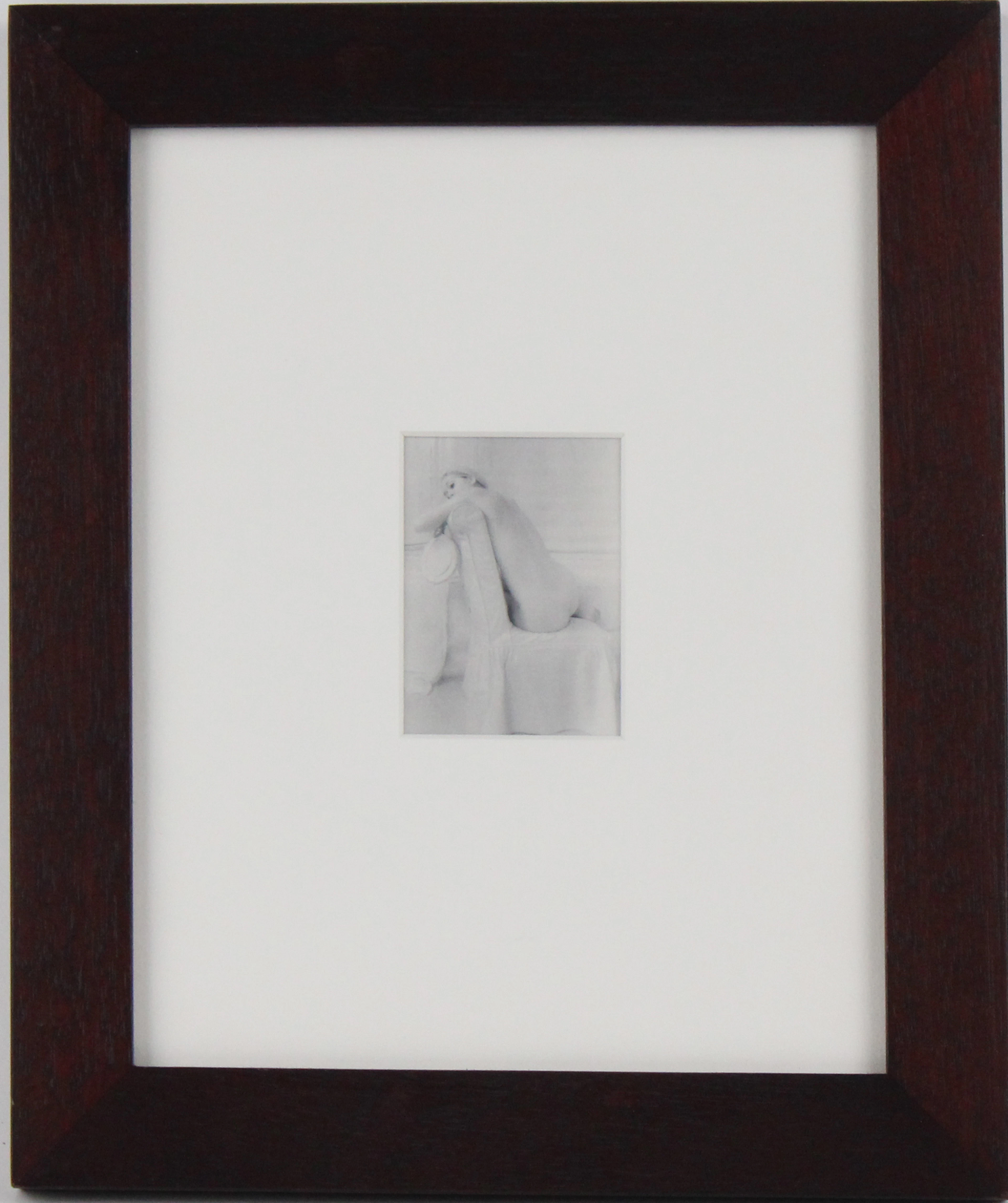 Lynn Bianchi, American 1944-, Seated Woman with Mirror, Silver Gelatin
