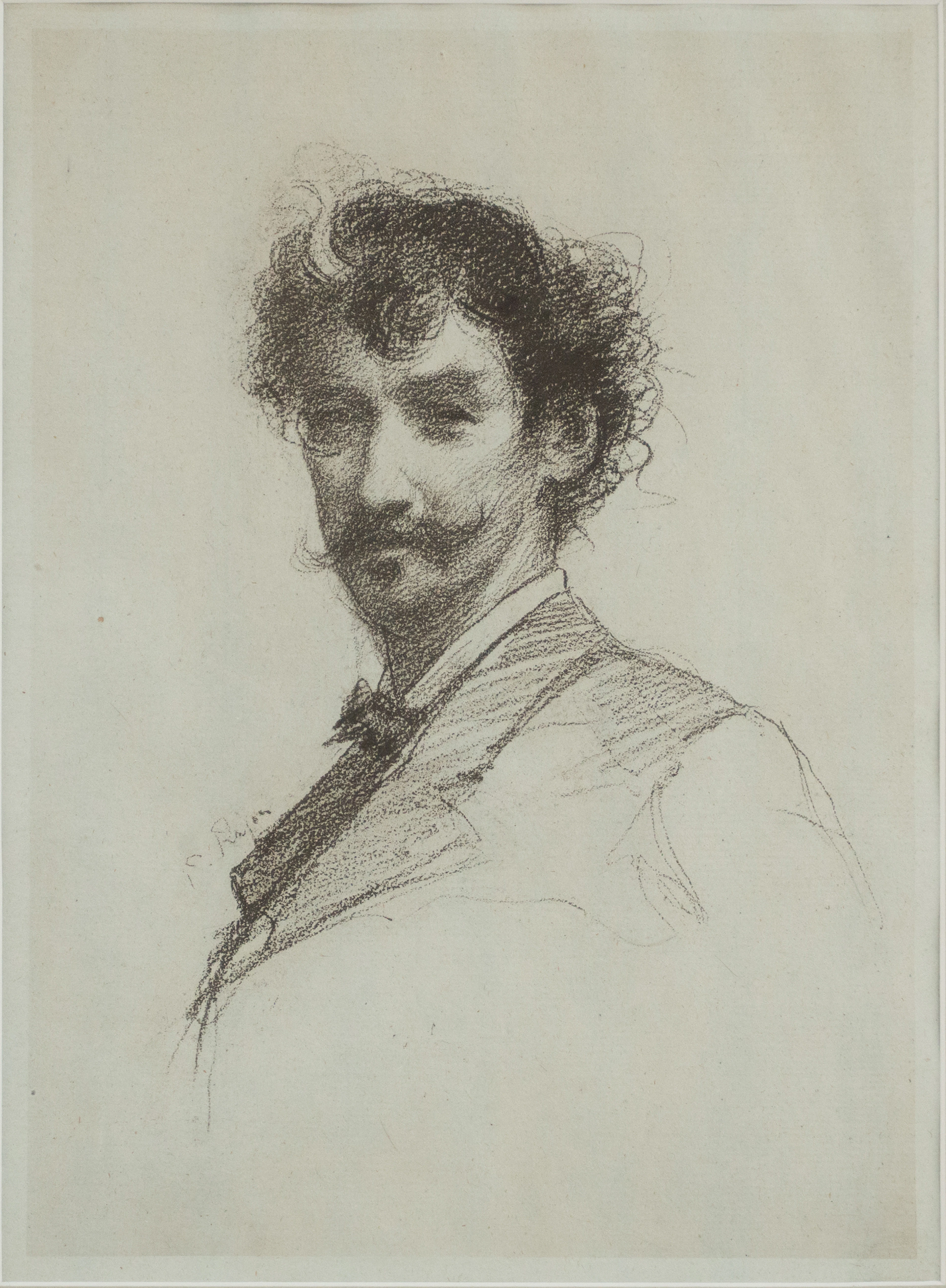 Paul-Adolphe Rajon, 1842-1888, Portrait of Whistler, Lithograph