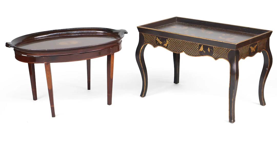 Georgian Style Inlaid Mahogany Tray Top Table