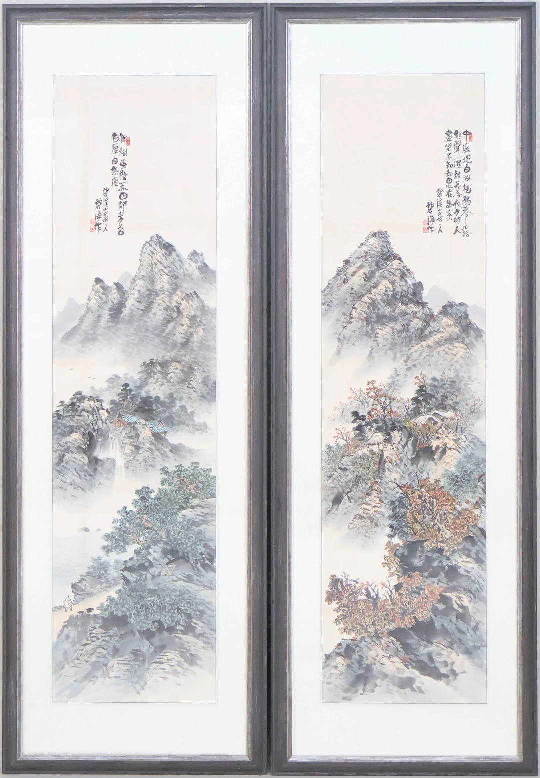 Two Chinese Framed Scrolls