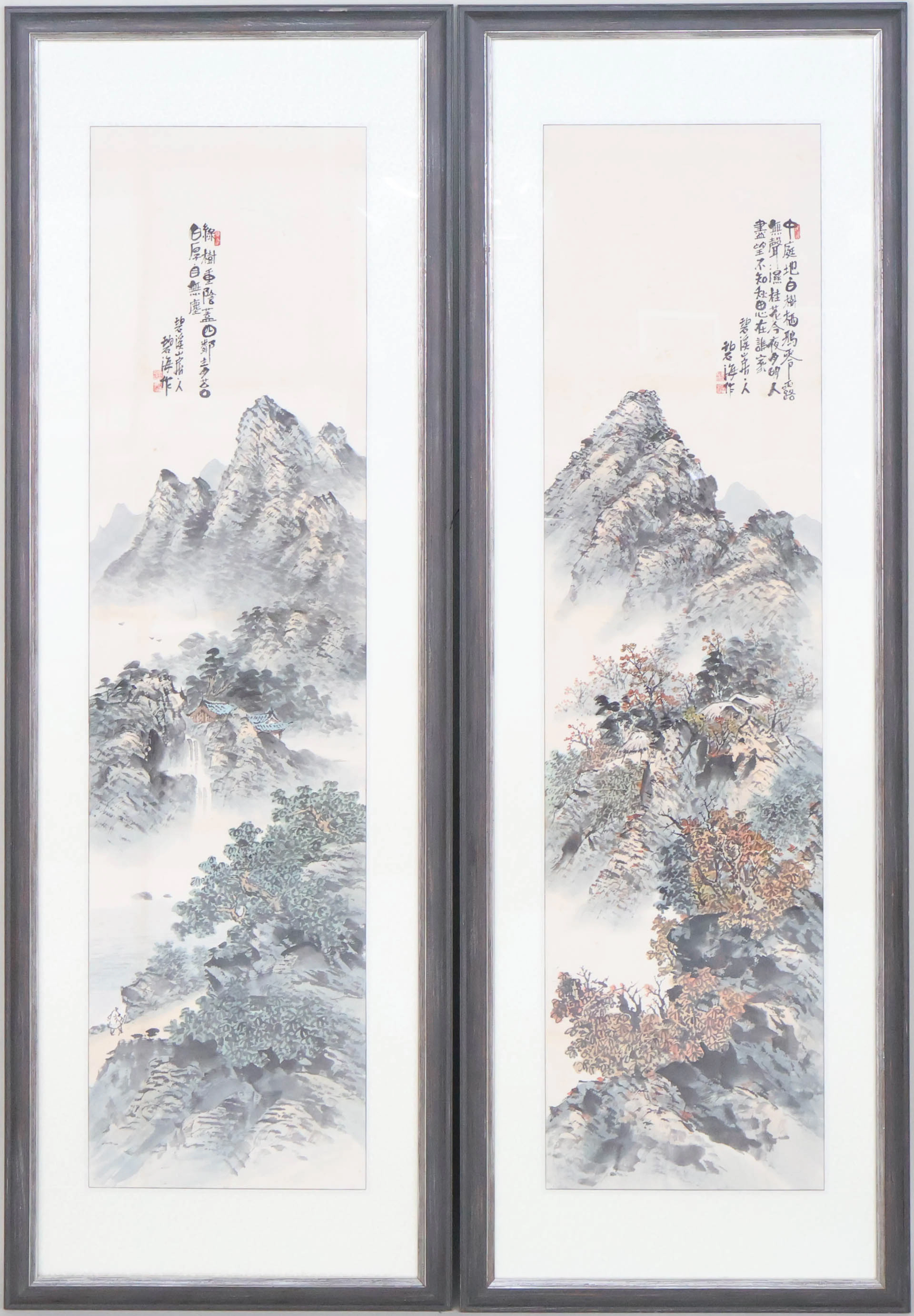 Two Chinese Framed Scrolls