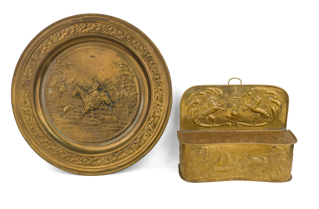 Dutch Brass Repousse Candlebox